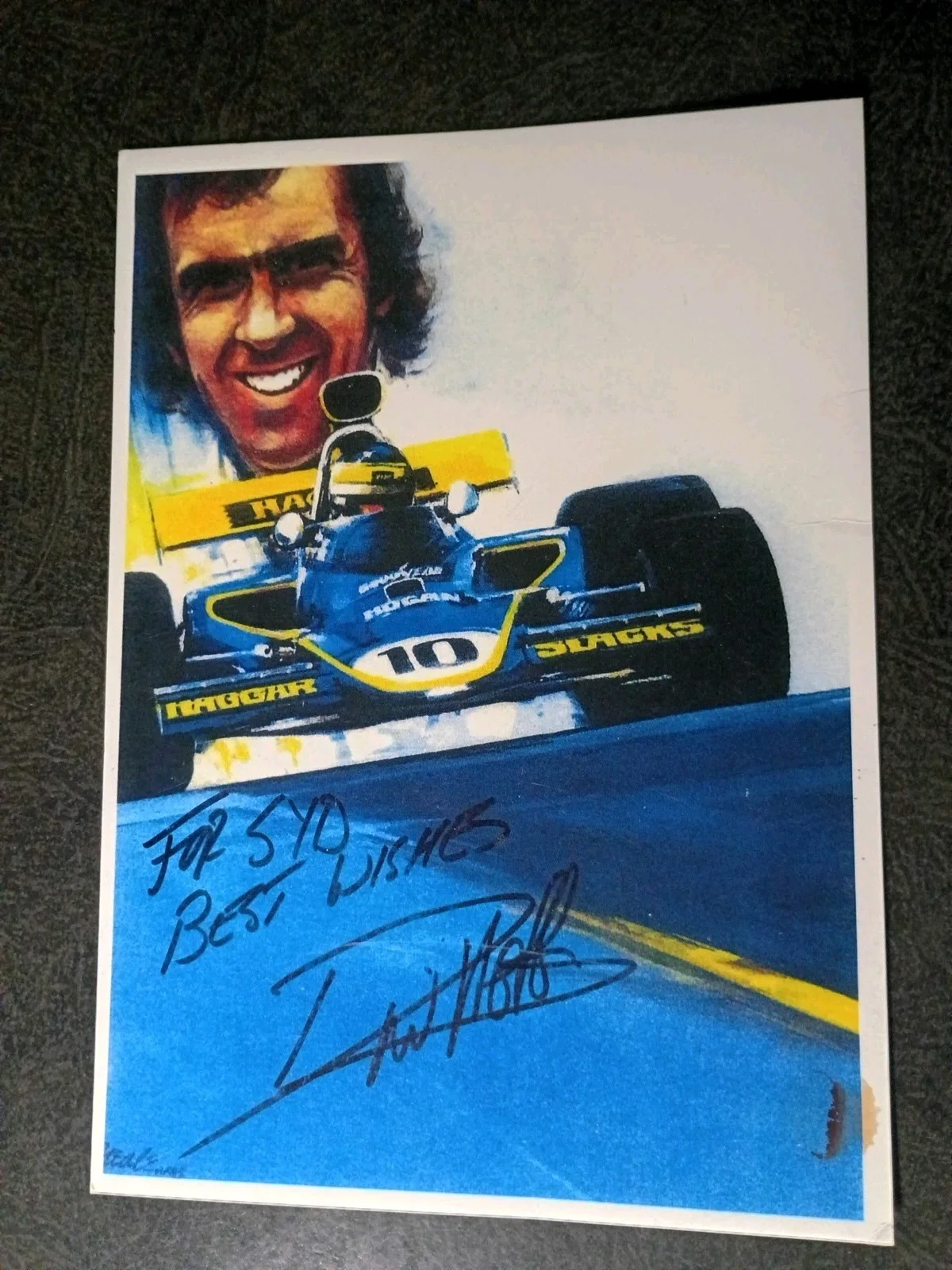 DAVID HOBBS 2 Hand Signed Autograph BIG 5X7 Photo S - DISNEY CARS 2 & NASCAR, изображение 5