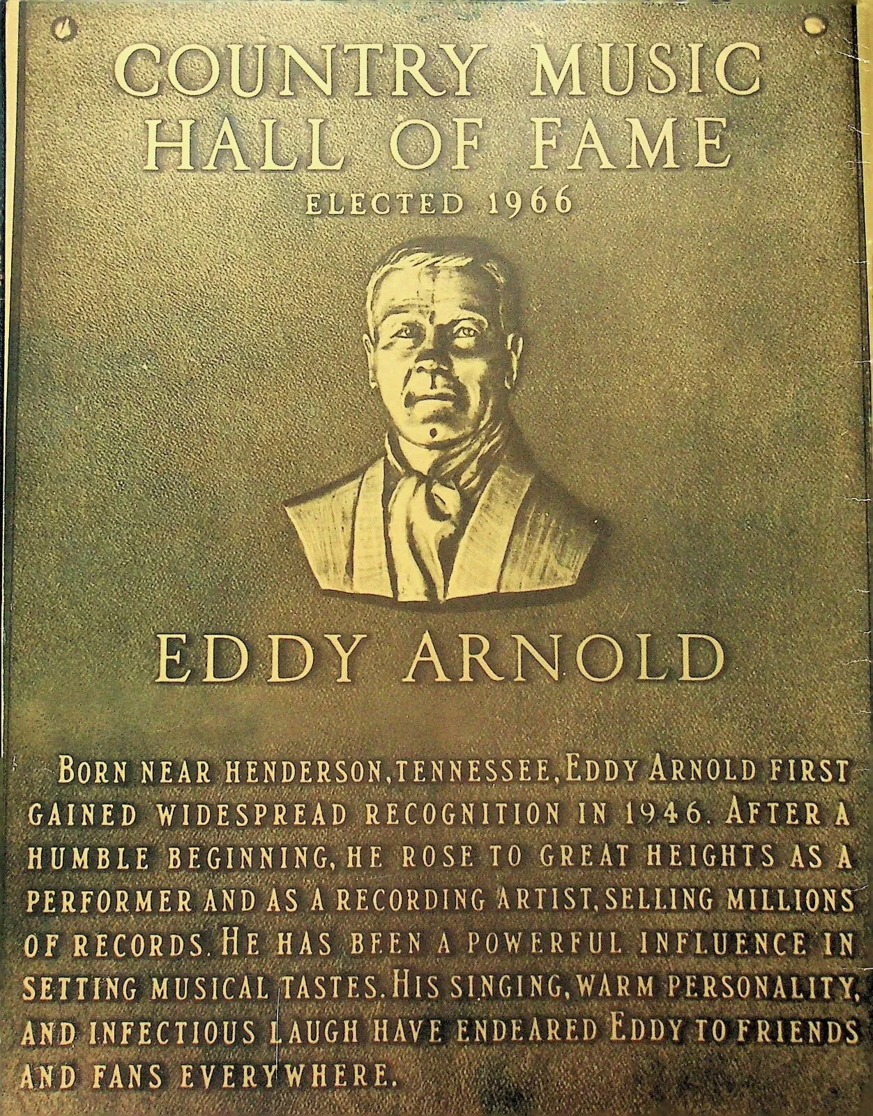 1971 SIGNED "PRESENTING EDDY ARNOLD" BOOKLET - E14-C, image 2