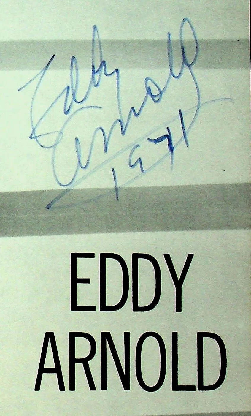 1971 SIGNED "PRESENTING EDDY ARNOLD" BOOKLET - E14-C, image 5