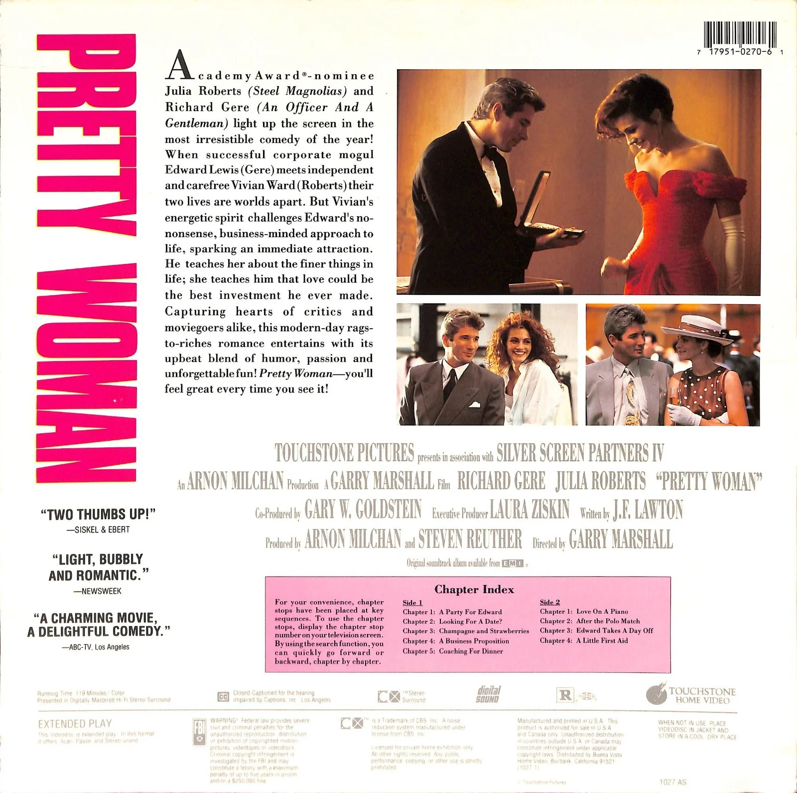 Julia Roberts — Julia Roberts Signed Pretty Woman Laser Disc Cover Psa Dna, изображение 2