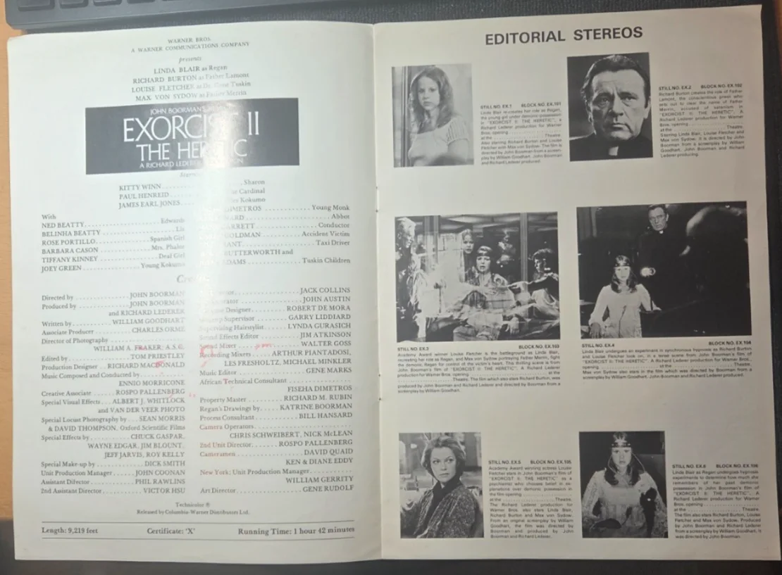 Exhibitor's Campaign Book. The Exorcist II, The Heretic. Lot2, image 2