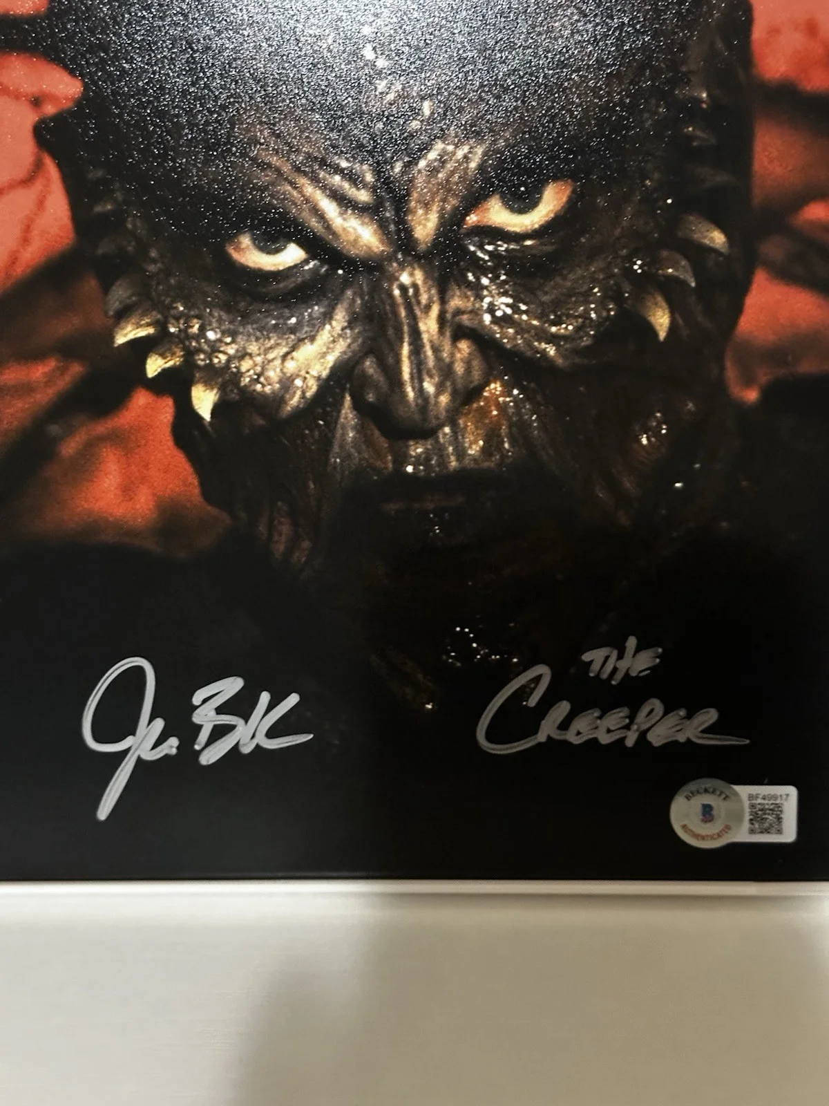 Jonathan Breck — Jonathan Breck autographed signed 8x10 photo Jeepers Creepers Beckett COA Framed, изображение 2