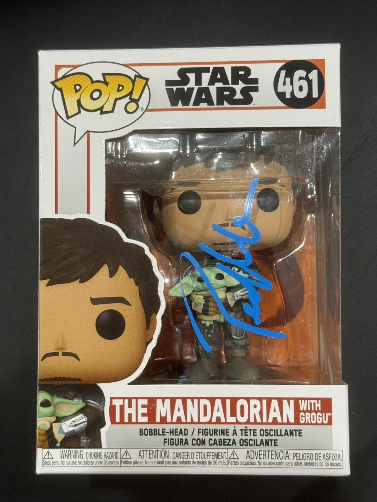 Pedro Pascal — Pedro Pascal Signed Funko Pop #461 The Mandalorian Star Wars Beckett BAS COA