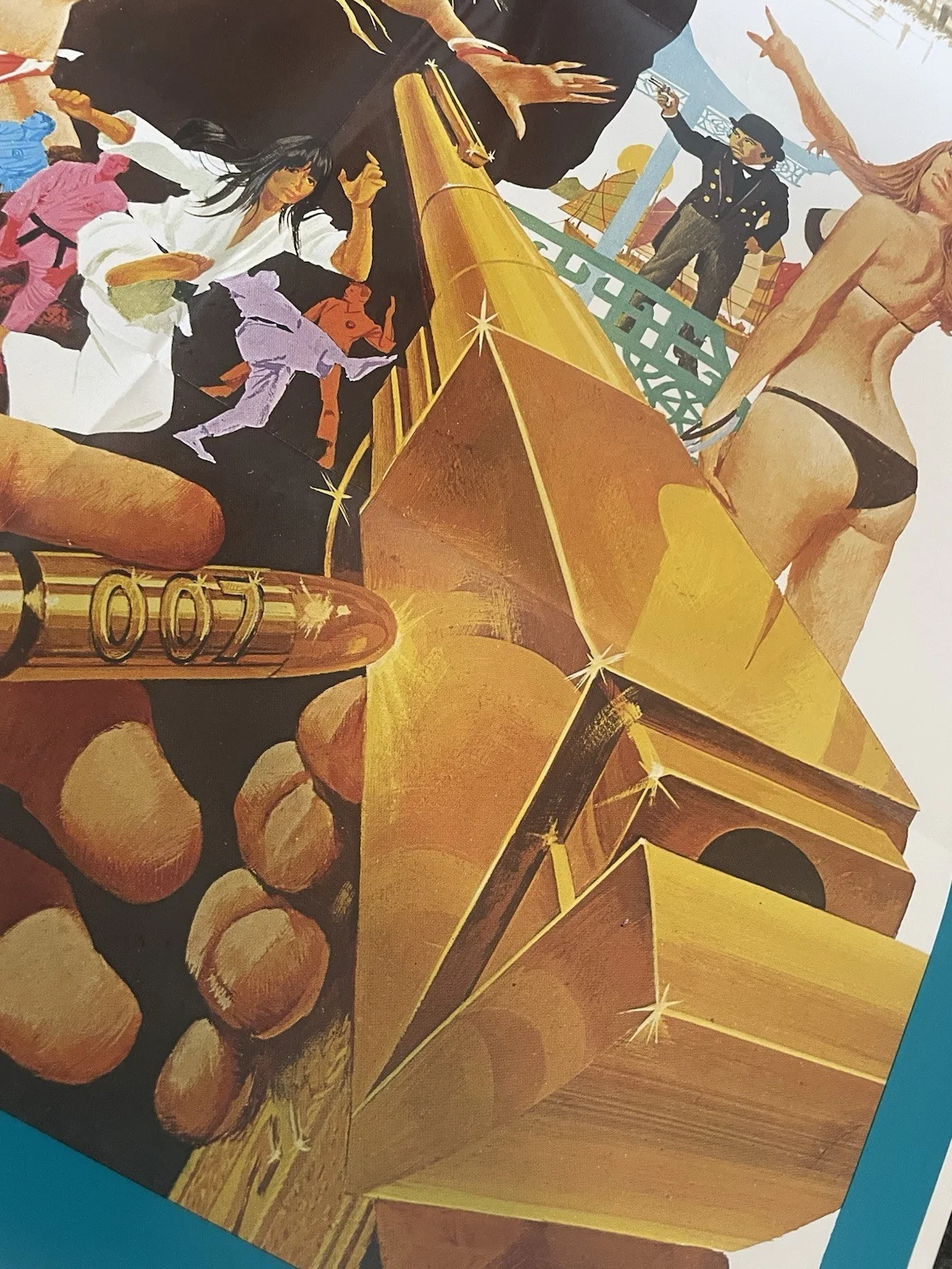 MAN WITH THE GOLDEN GUN (1974) JAMES BOND GERMAN 1 Sheet POSTER 33" X 23 ", изображение 5