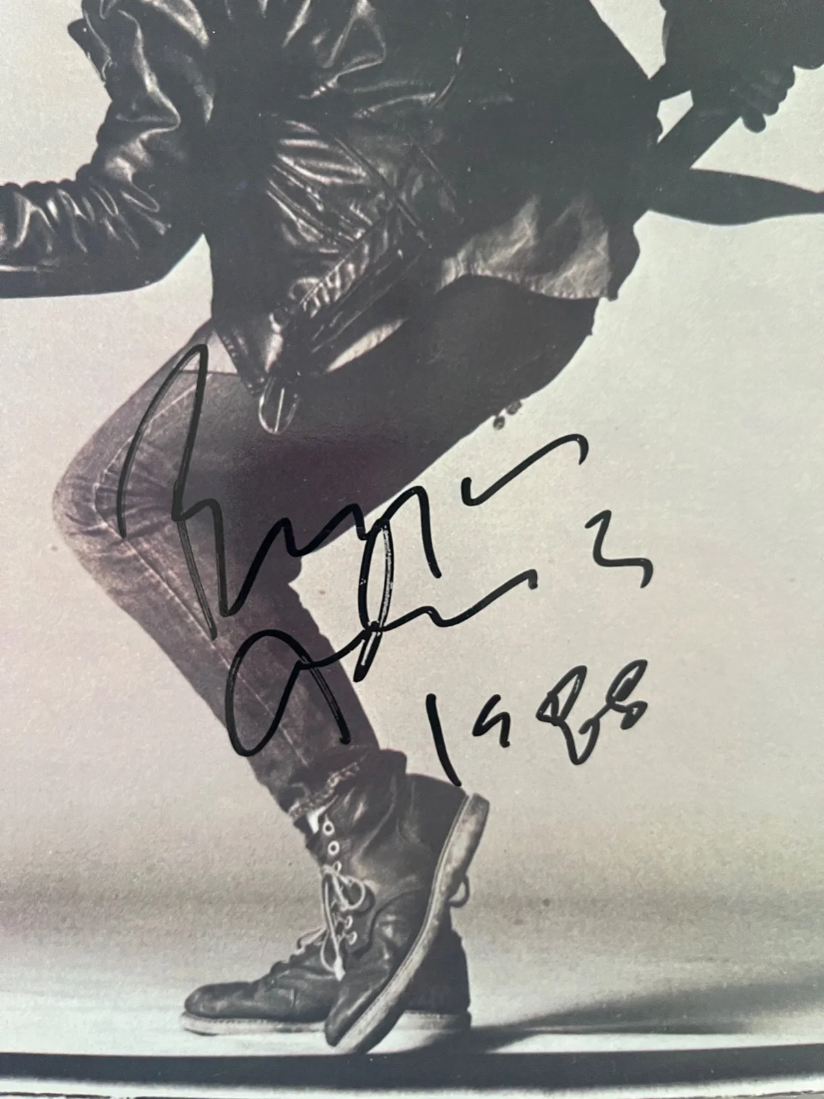 Bryan Adams : signed Cuts Like a Knife autographed Lp vinyl (Reckless Into Fire), image 2