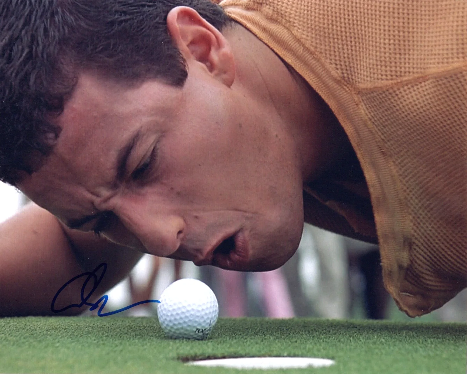 Adam Sandler — Adam Sandler Signed Happy Gilmore GO IN YOUR HOLE 8x10 Photo PROOF JSA E, изображение 2