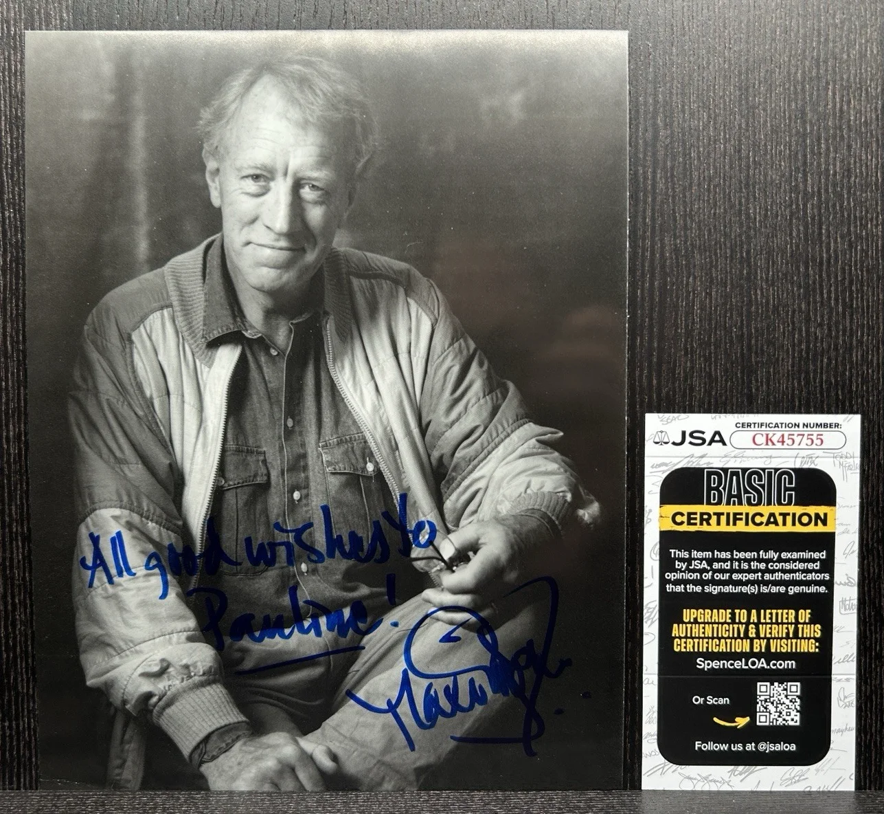 Max Von Sydow — MAX VON SYDOW SIGNED 8x10 PHOTO Original Autograph JSA COA Exorcist / Star Wars, изображение 2