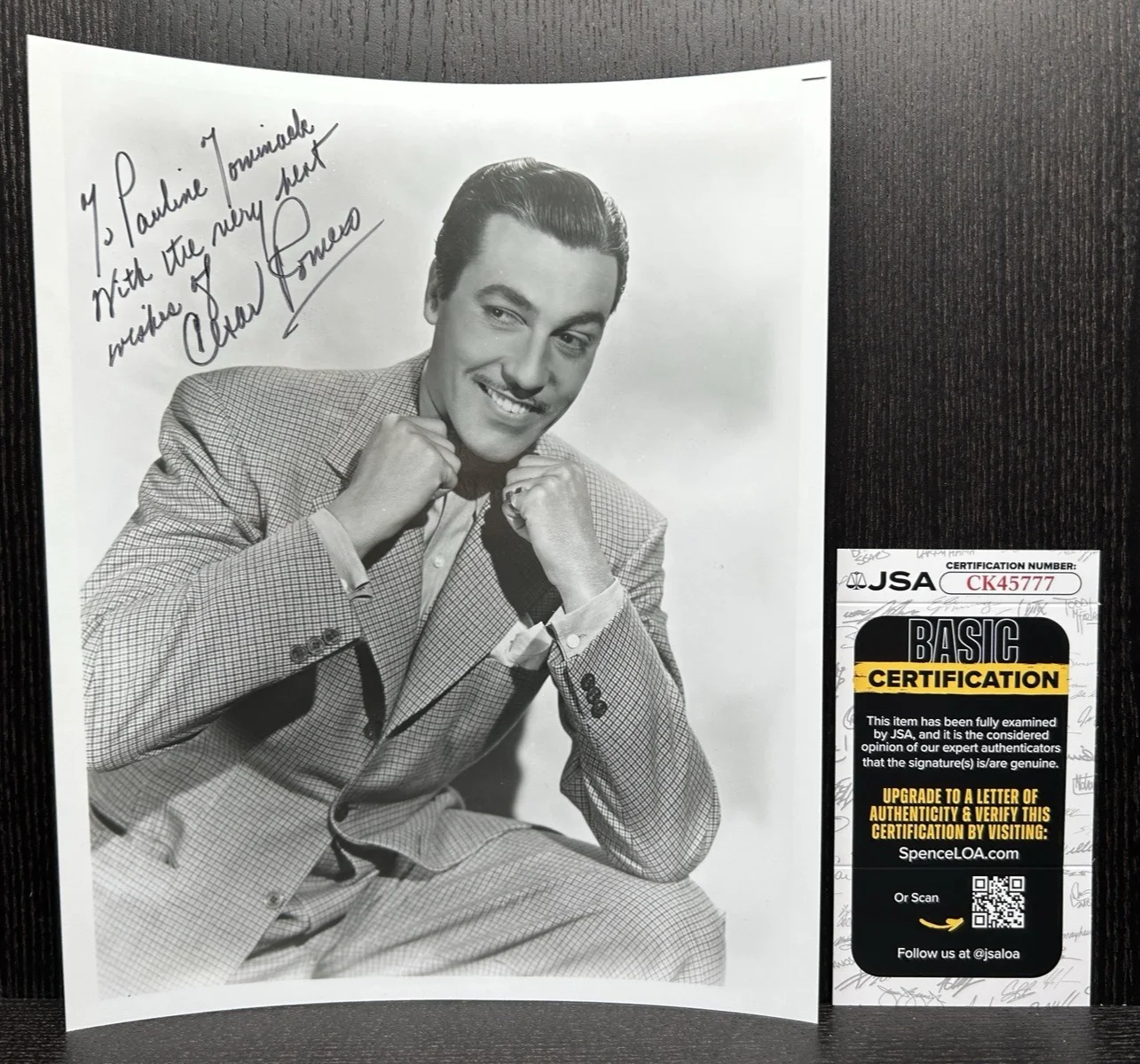 Cesar Romero — CESAR ROMERO HAND SIGNED PHOTO Original Autograph JSA COA The Joker (Batman), image 2