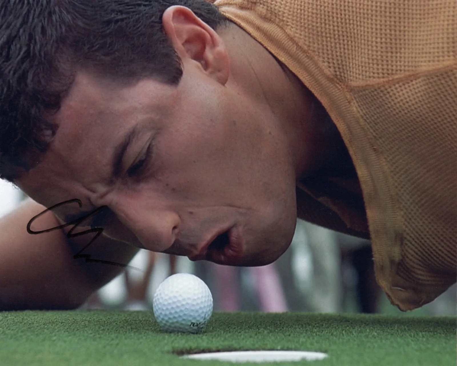 Adam Sandler — Adam Sandler Signed Happy Gilmore GO IN YOUR HOLE 8x10 Photo PROOF JSA, image 2