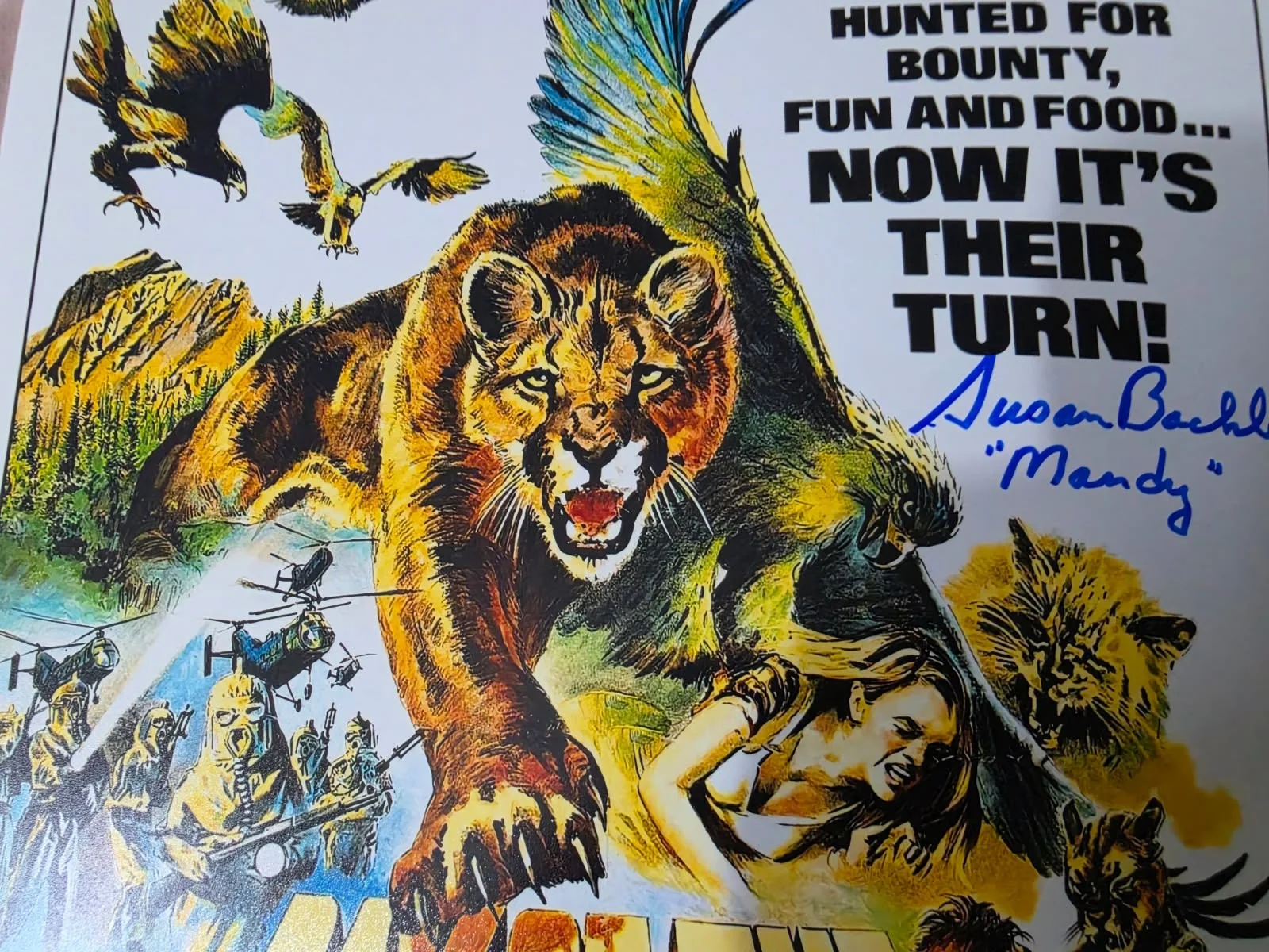 Jaws 1st victim — Day of the Animals autographed 11x17 photo by Jaws 1st victim JSA Certified, изображение 3