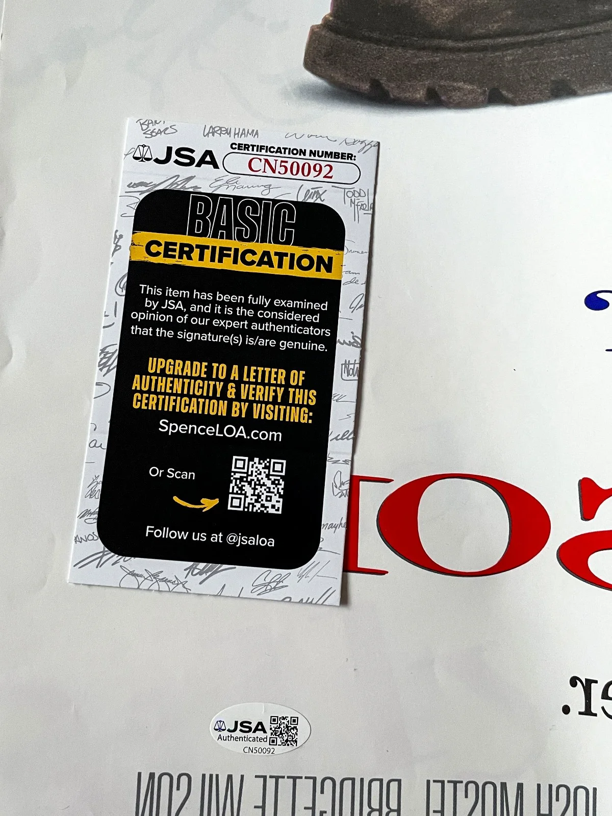 Adam Sandler — Adam Sandler Signed BILLY MAIDSON Original 27x40 Movie Poster EXACT Proof JSA, image 4