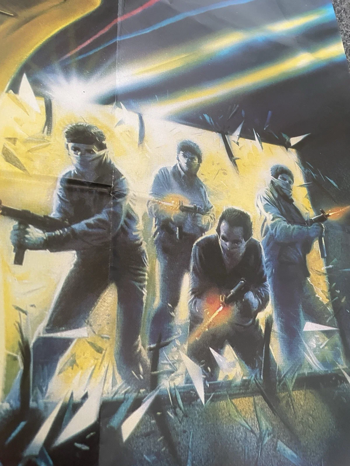 Code Of Silence 1985 Original Uk Quad Poster 40x30 Folded Chuck Norris, image 2