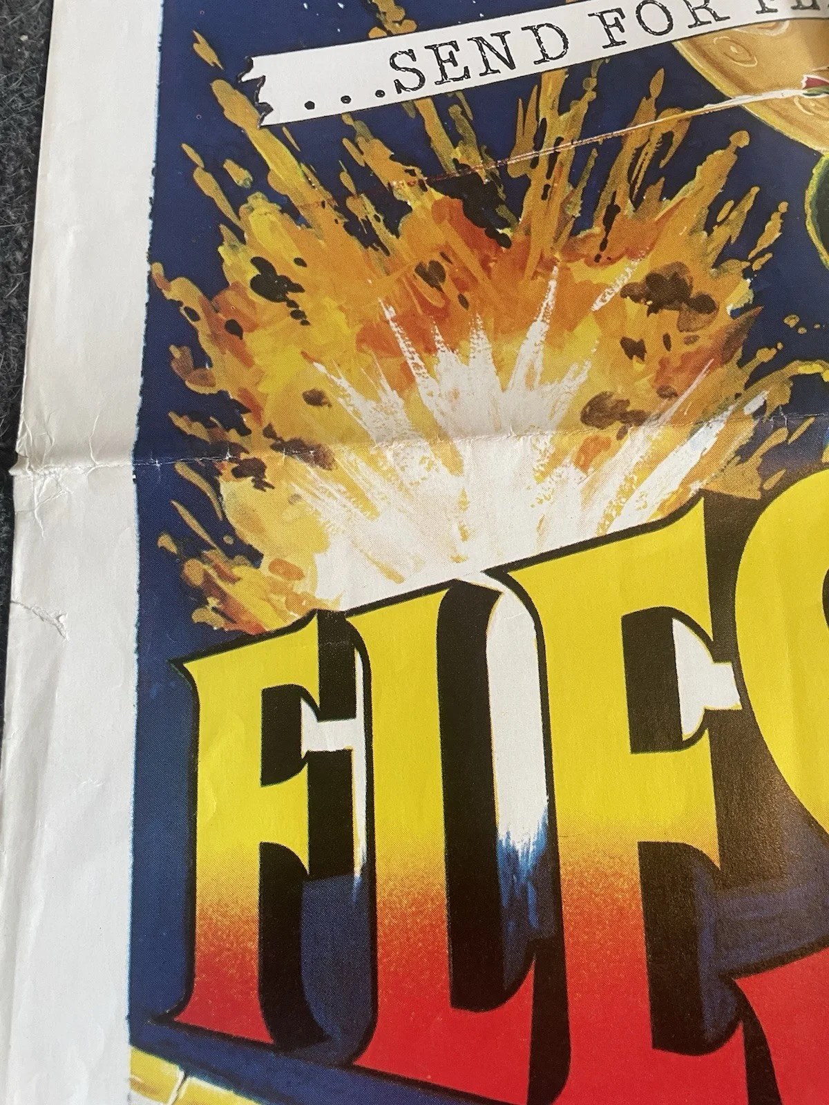 FLESH GORDON (1974) original UK quad poster - sci-fi sex spoof - Sam Peffer art, image 3