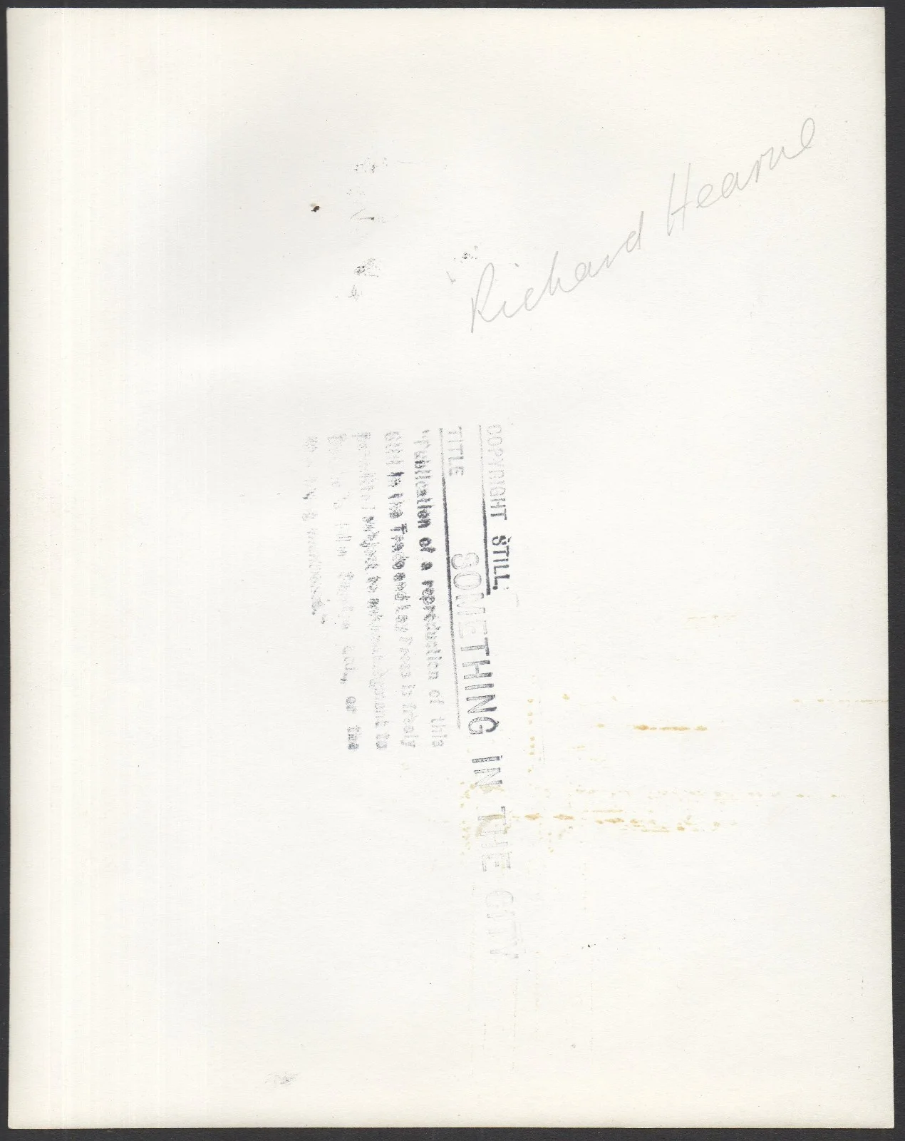 SOMETHING IN THE CITY 1950 Richard Hearne 10x8 PORTRAIT #38, image 2