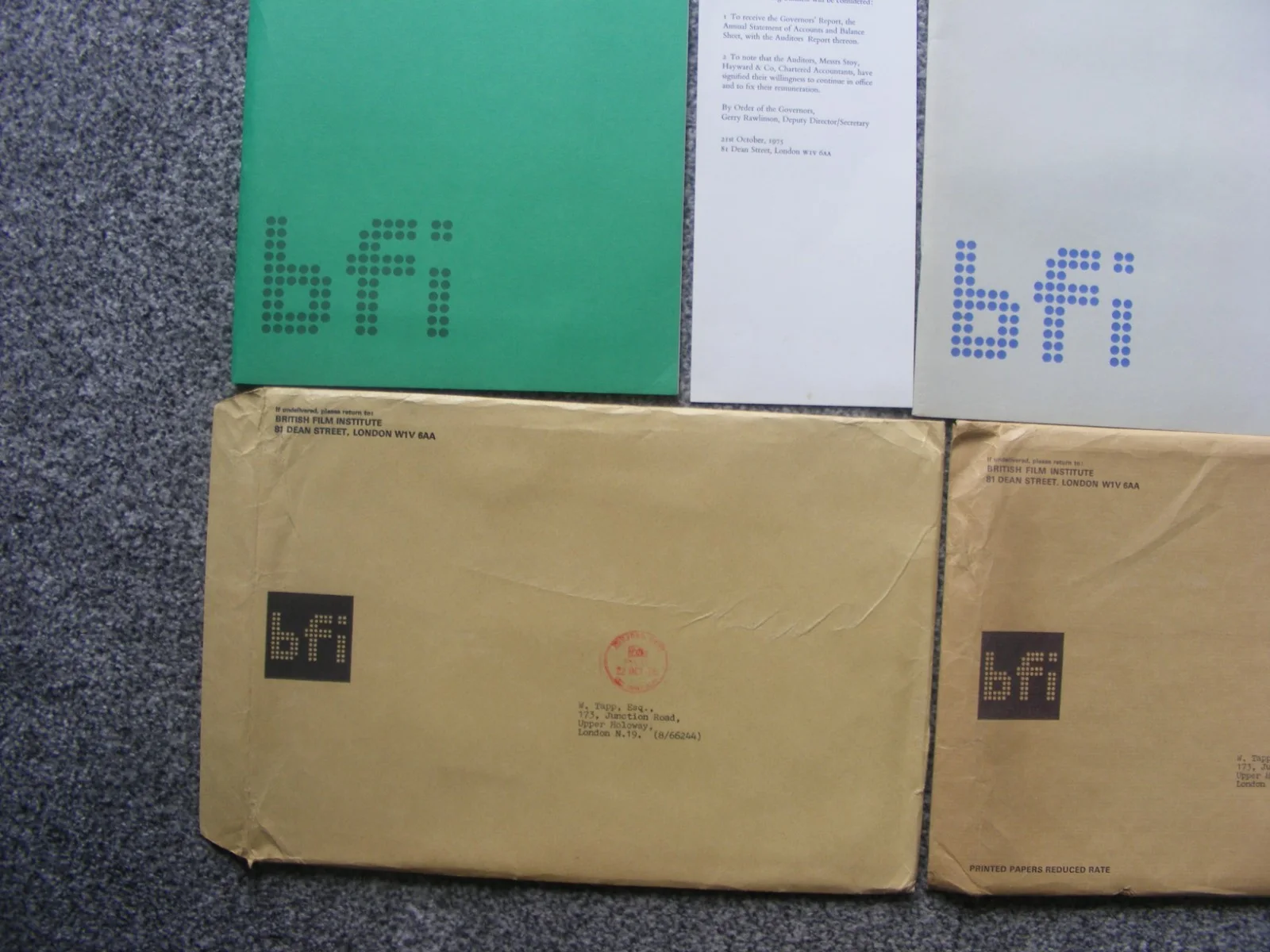 vintage british film institute 1975/77 annual report and accounts booklets/envel, изображение 2