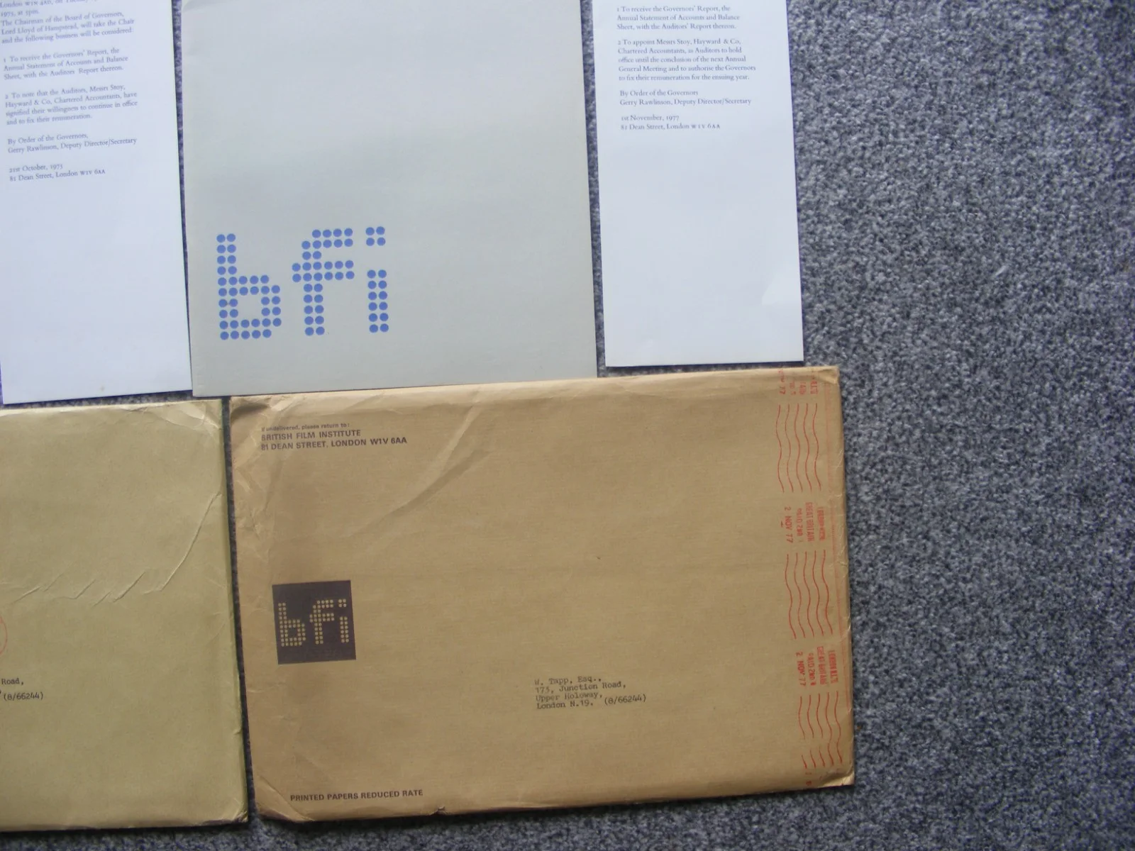 vintage british film institute 1975/77 annual report and accounts booklets/envel, изображение 3