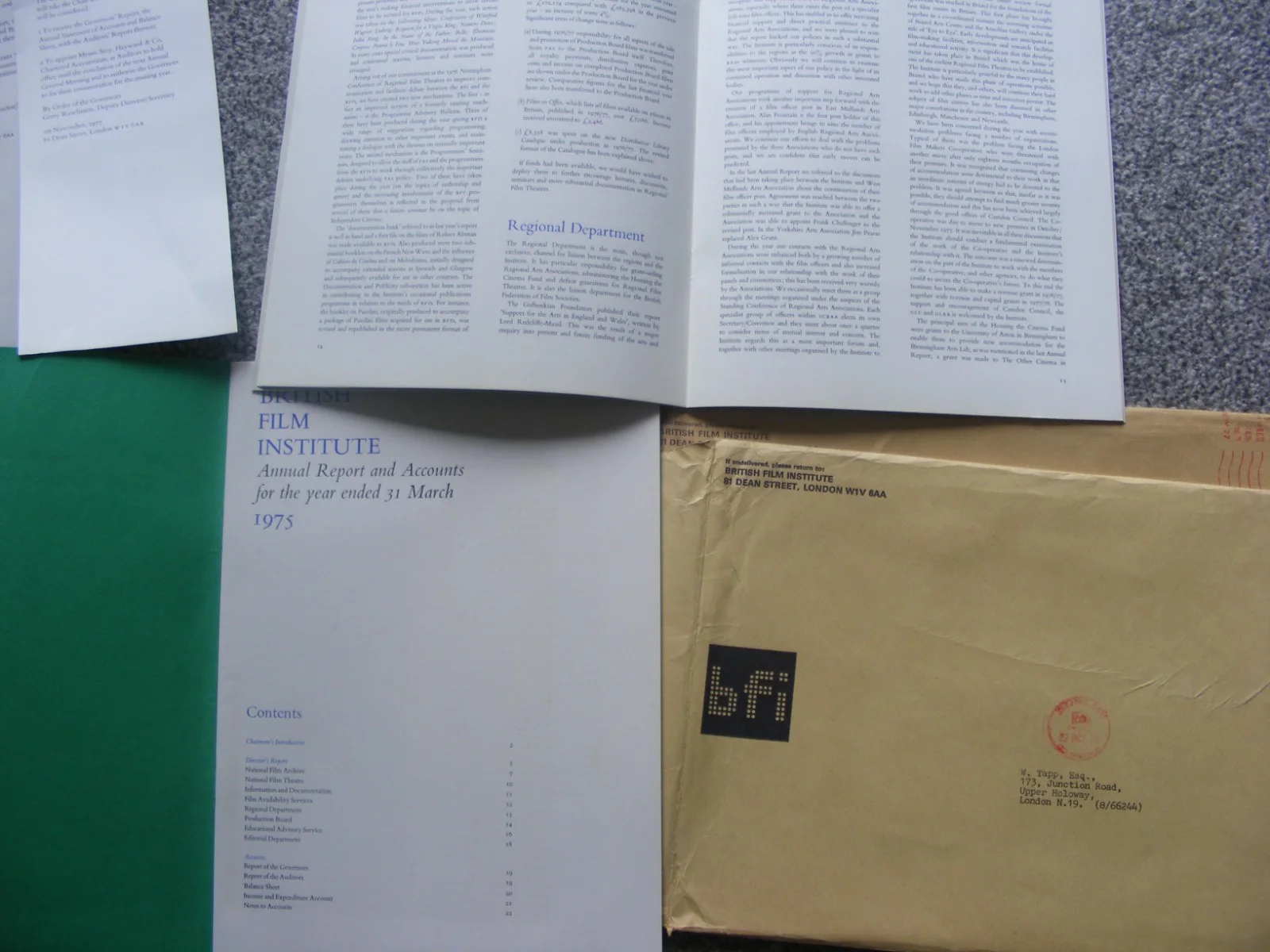 vintage british film institute 1975/77 annual report and accounts booklets/envel, изображение 4