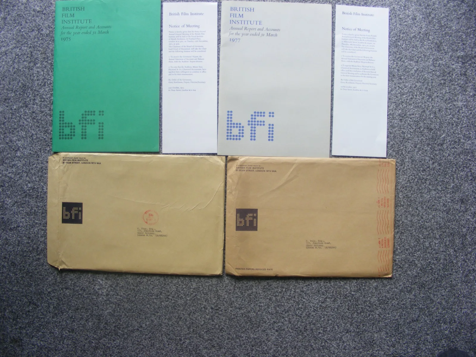 vintage british film institute 1975/77 annual report and accounts booklets/envel, изображение 5