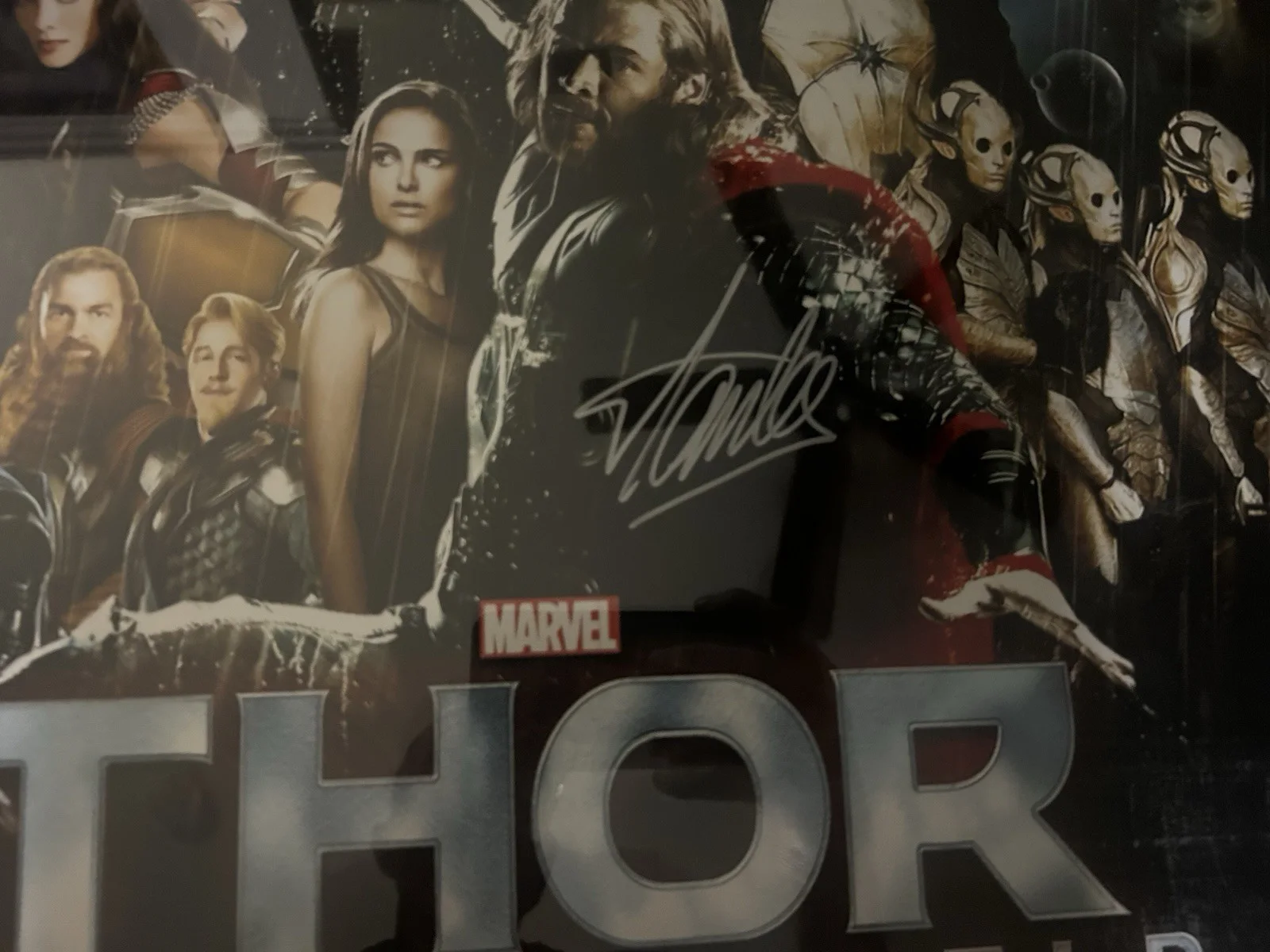 Stan Lee — Stan Lee Signed 16x20 Thor Framed, image 2