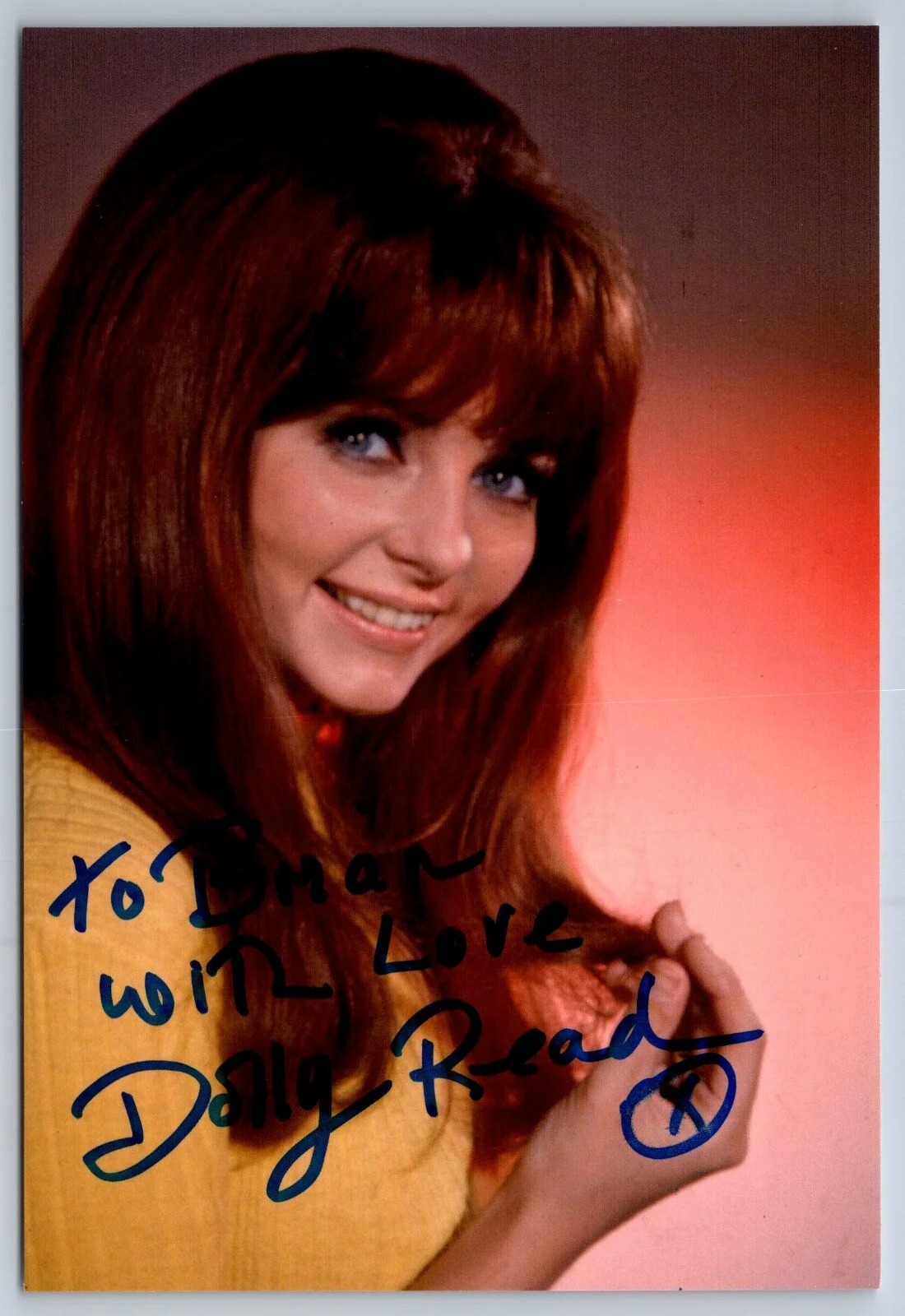 Dolly Read-Martin — Dolly Read-Martin Signed 4 x 6 Inch Photo - Television/Playboy - Personalized