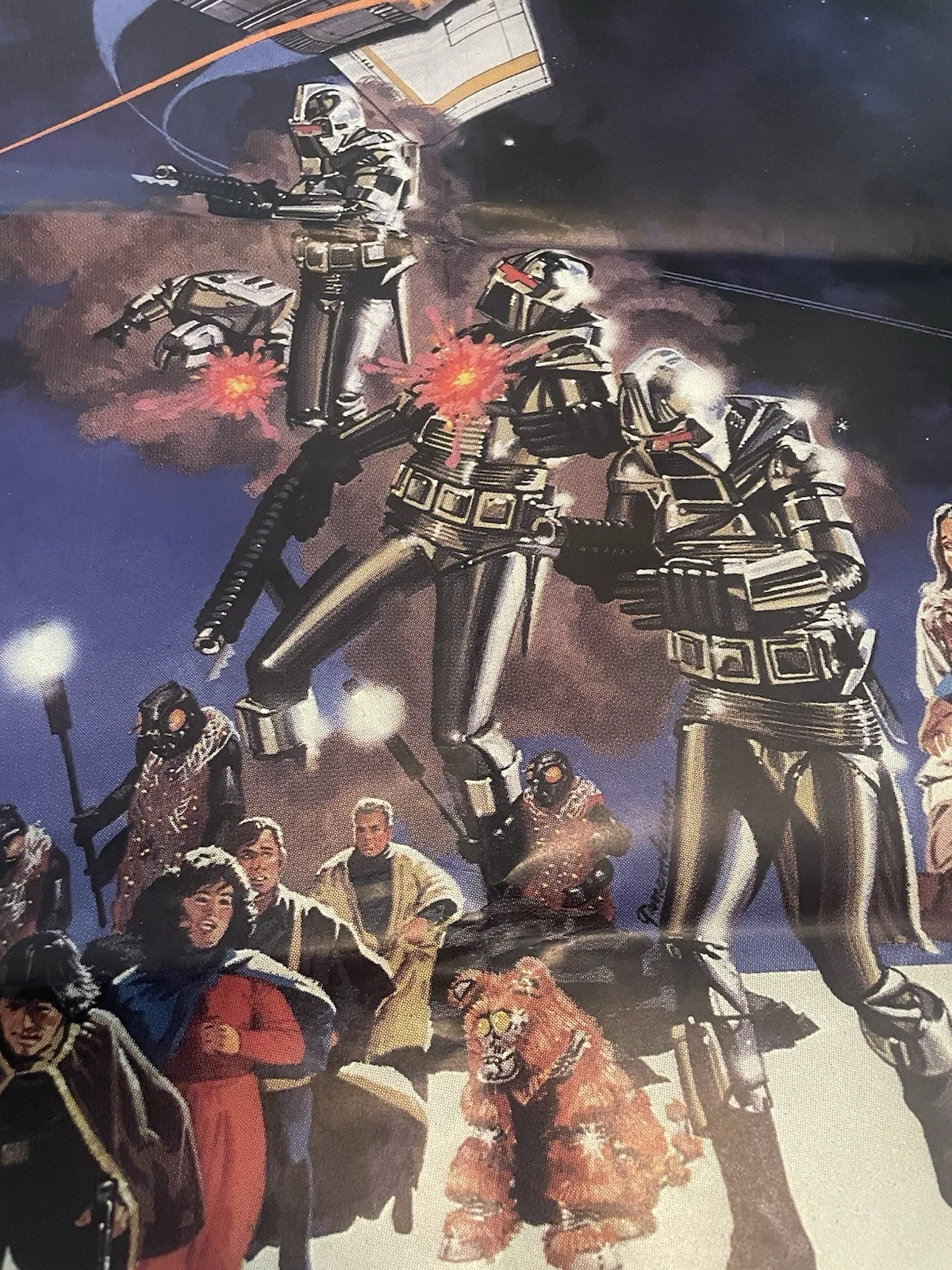 Battlestar Galactica Original Quad Movie Film Poster, UK, 1978 40x30 inches, изображение 2
