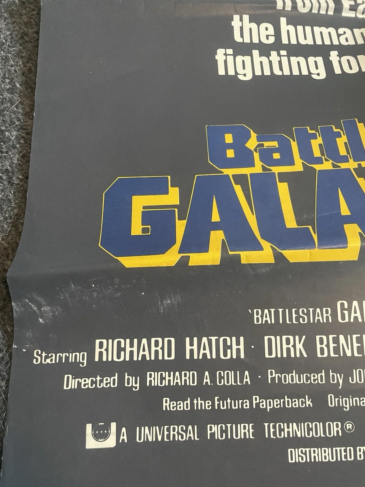 Battlestar Galactica Original Quad Movie Film Poster, UK, 1978 40x30 inches, изображение 5