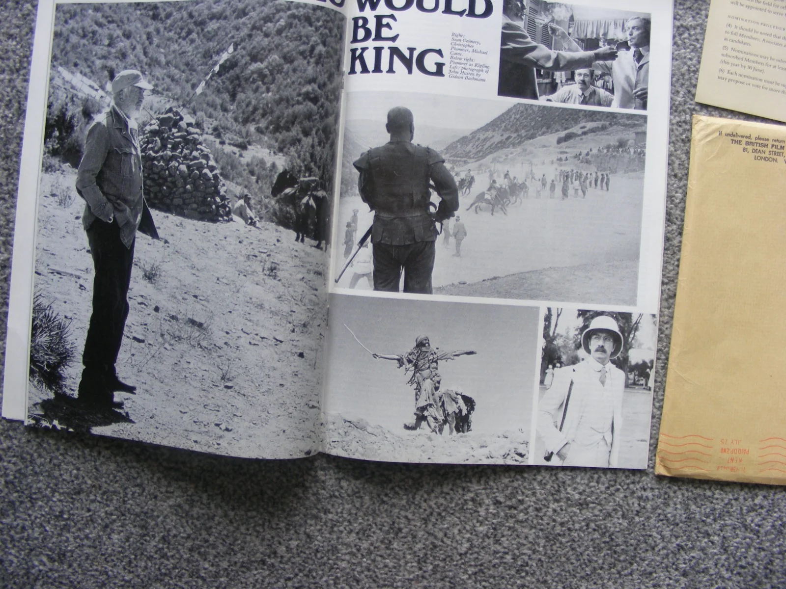 vintage british film institute 1975 sight and sound magazine with letters/envelo, изображение 3