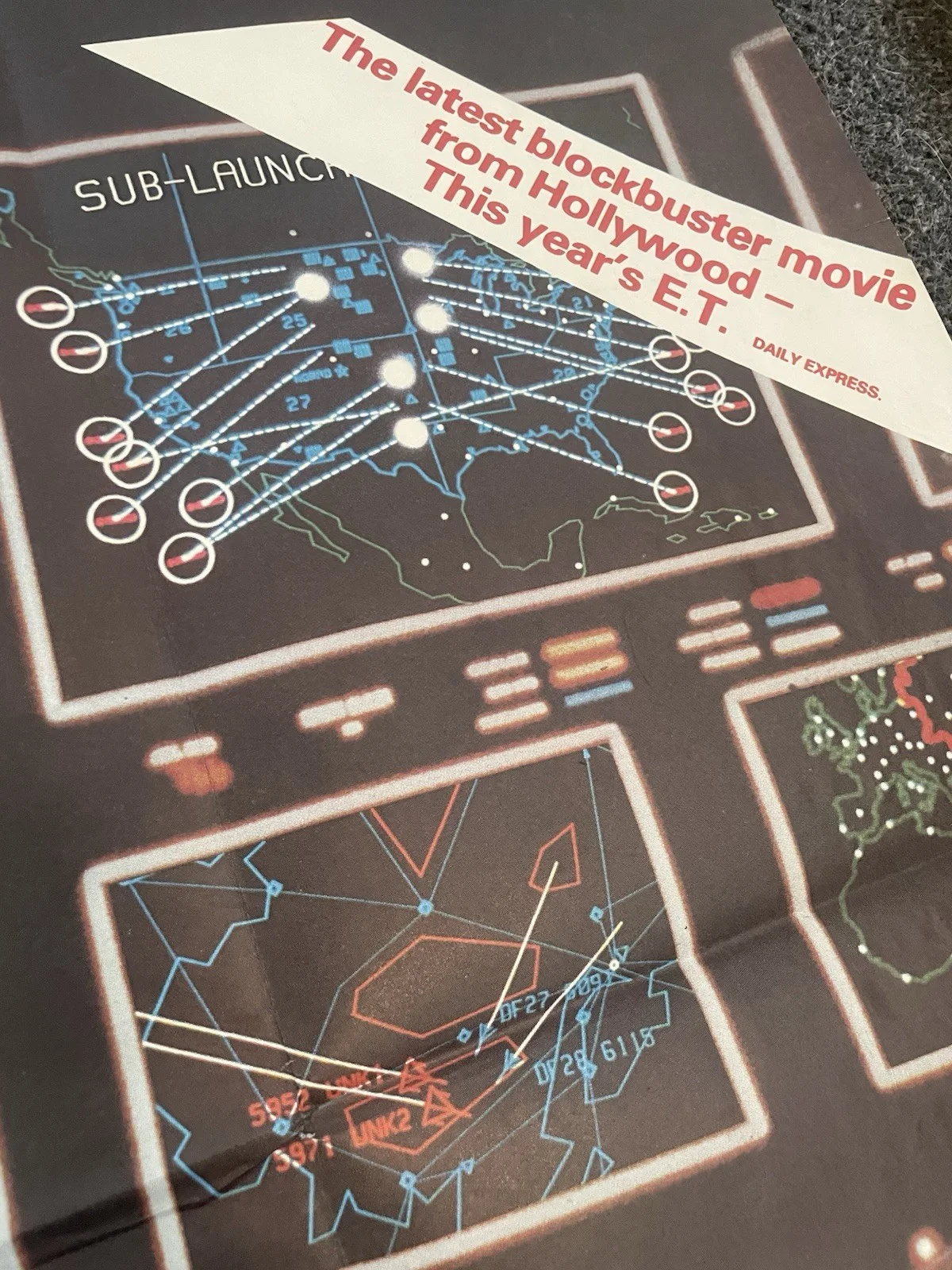 MATTHEW BRODERICK in JOHN BADHAM'S WARGAMES (1983) - ORIG. UK QUAD POSTER, изображение 3