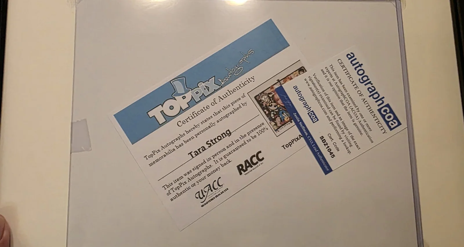 Tara Strong — Tara Strong Autographed Harley Quinn Pop Figure And Character Headshot, image 3