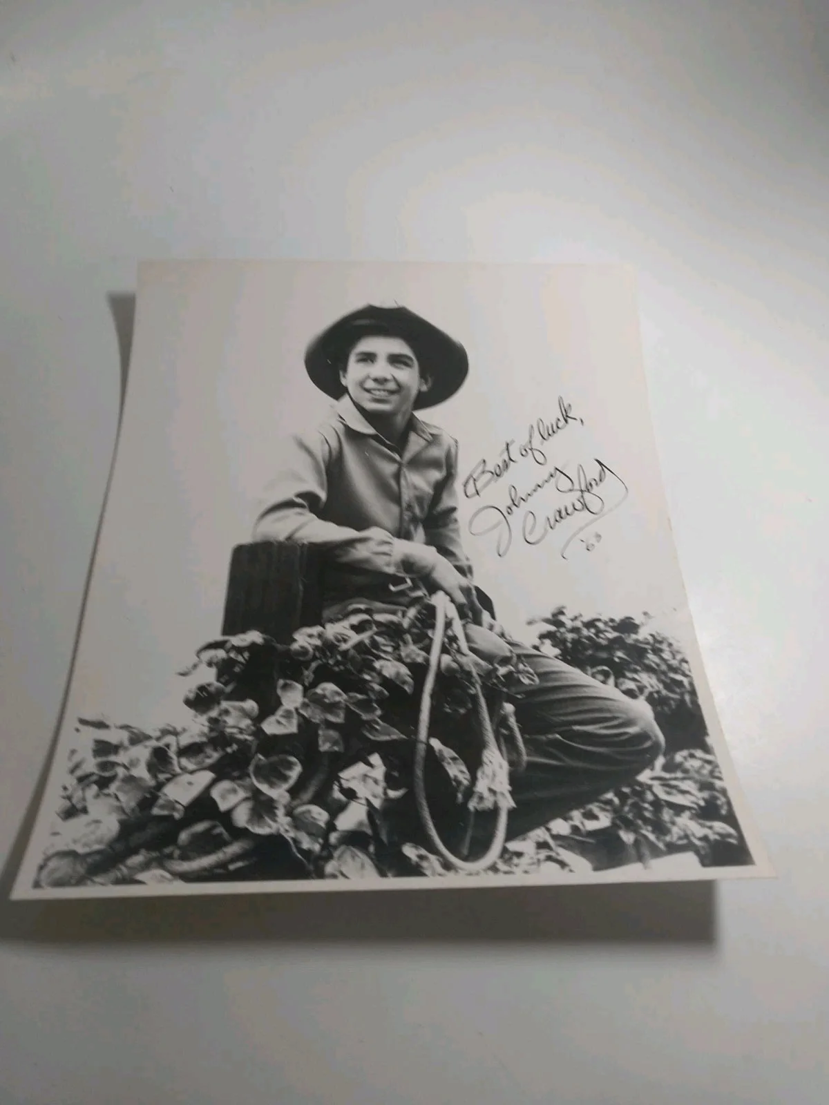 Johnny Crawford — Vintage 1963 Johnny Crawford Hand Signed Photo 8x10 The Rifleman Autograph, изображение 3