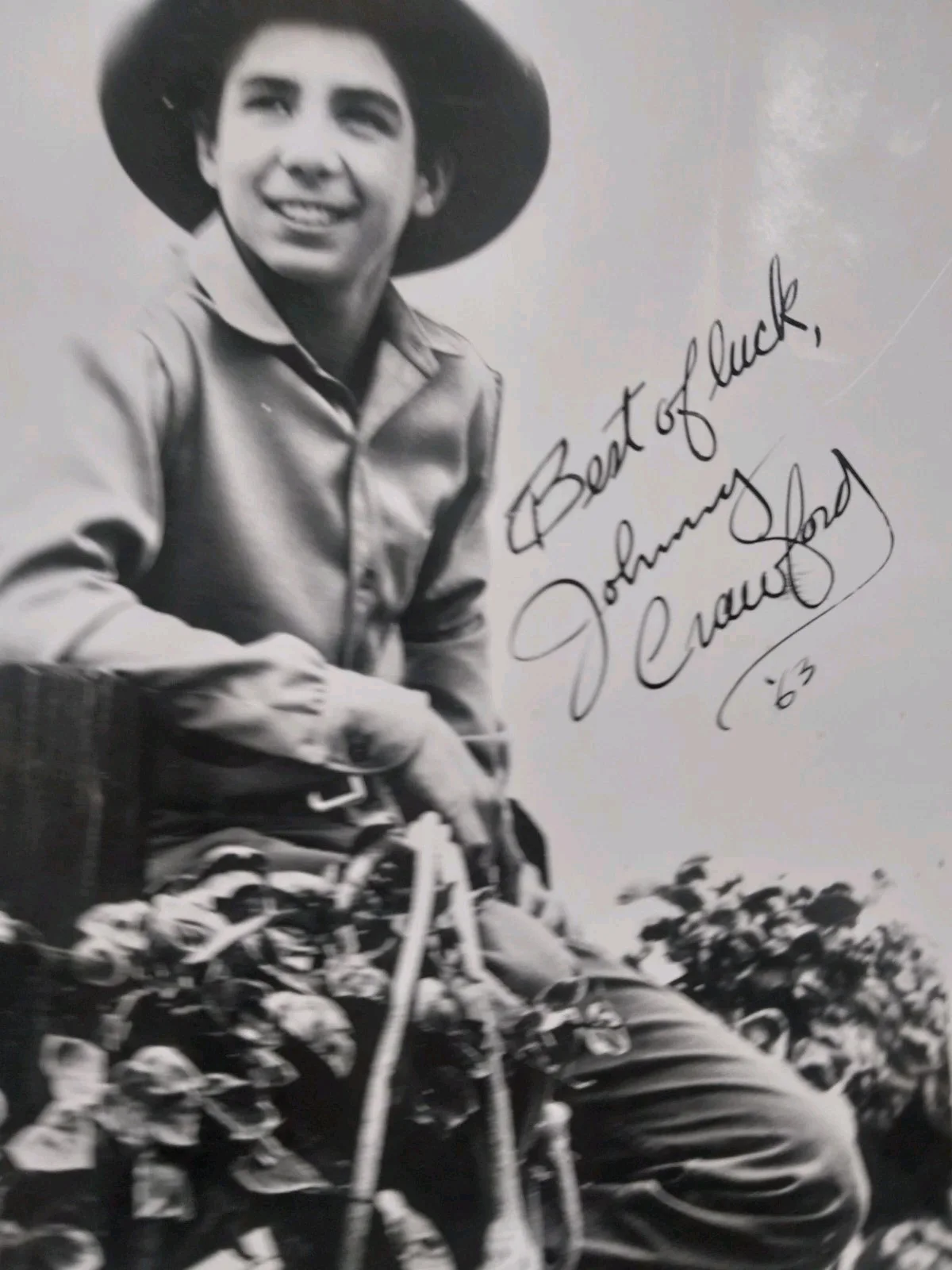 Johnny Crawford — Vintage 1963 Johnny Crawford Hand Signed Photo 8x10 The Rifleman Autograph, изображение 5