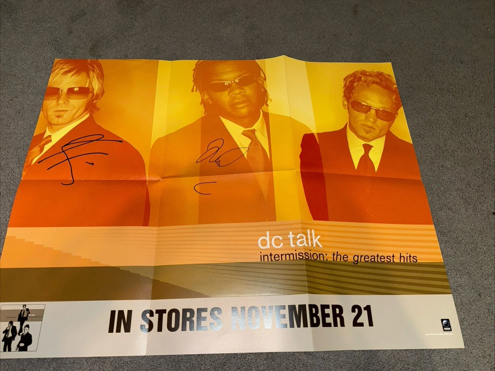DC Talk AUTOGRAPH SIGNED RARE Poster Michael Tait Kevin Max CCM Jesus Freak, изображение 2