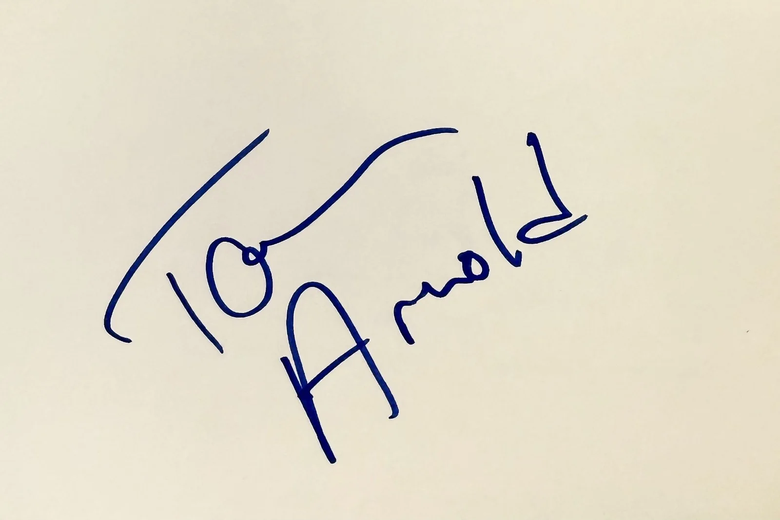 Tom Arnold — TOM ARNOLD Signed Autographed 4"x 6" INDEX CARD I Am Chris Farley TRUE LIES, изображение 3