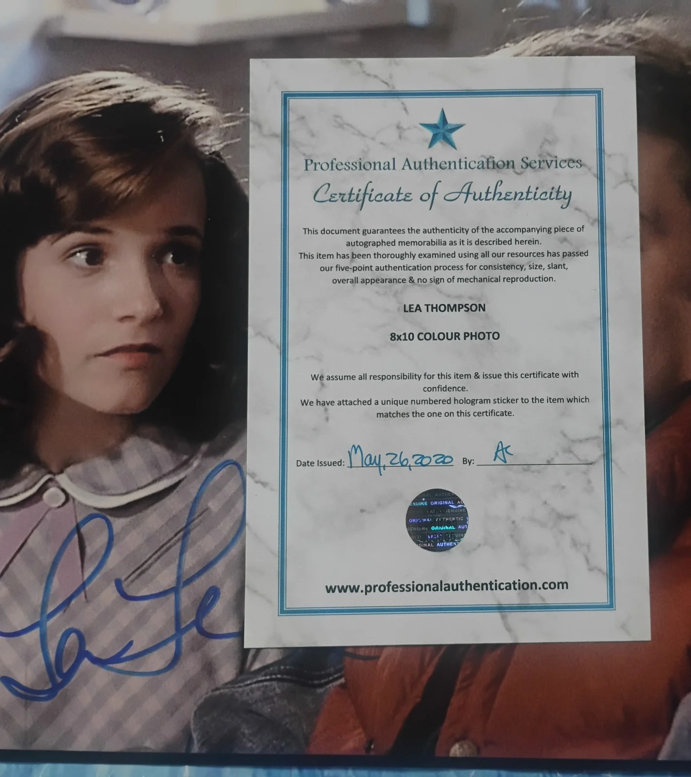 Lea Thompson Hand Signed 8x10 Photo COA Back To The Future NO US TARIFF, изображение 4