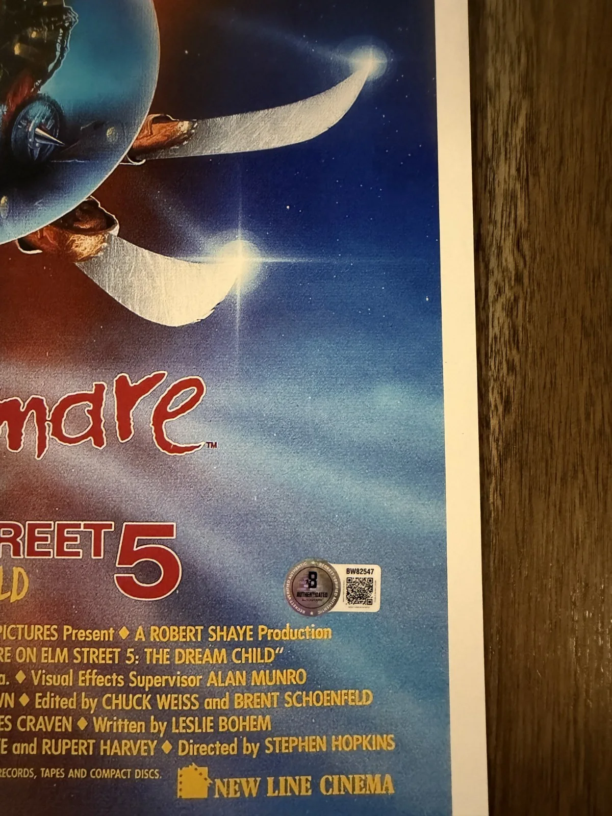 Robert Englund ‘Nightmare On Elm Street 5’ Signed 12x18 Photo ‘Freddy’ Beckett, image 2