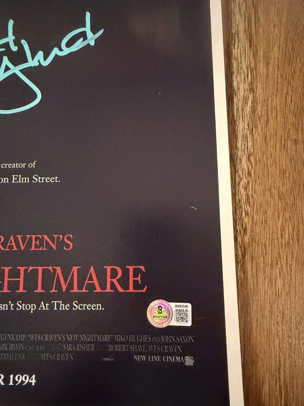 Robert Englund ‘New Nightmare’ Signed 12x18 Photo ‘Freddy Krueger’ Beckett, image 2