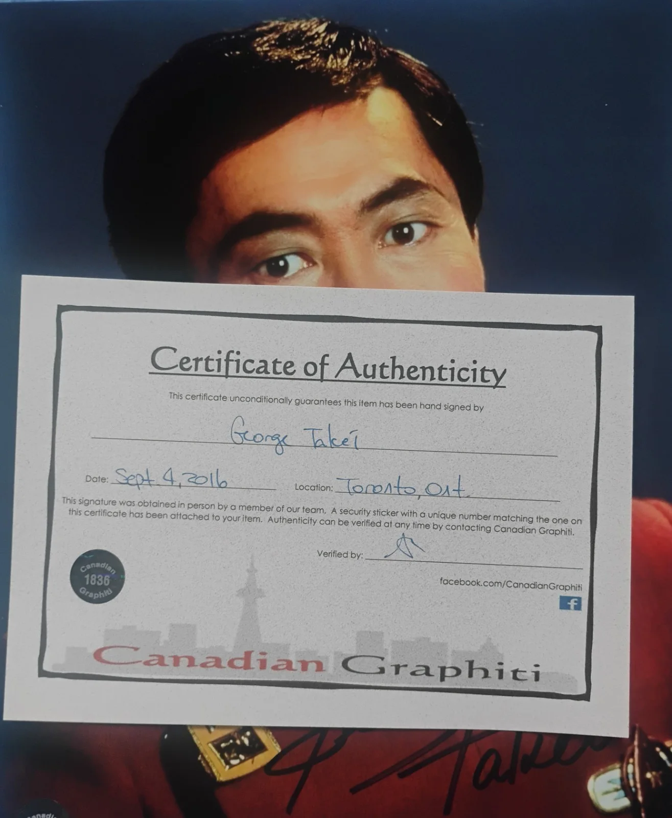George Takei Hand Signed 8x10 Photo COA Star Trek NO US TARIFFS, image 4