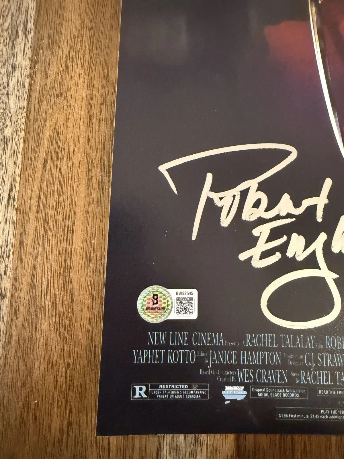 Robert Englund ‘Freddy's Dead’ Signed 12x18 Photo ‘Freddy Krueger’ Beckett, изображение 2