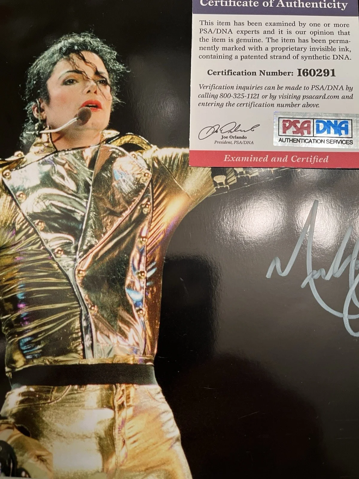 PRISTINE MICHAEL JACKSON PSA SIGNED 3OTH ANIV “HIStory” WORLD TOUR 96’ AUTOGRAPH, image 2