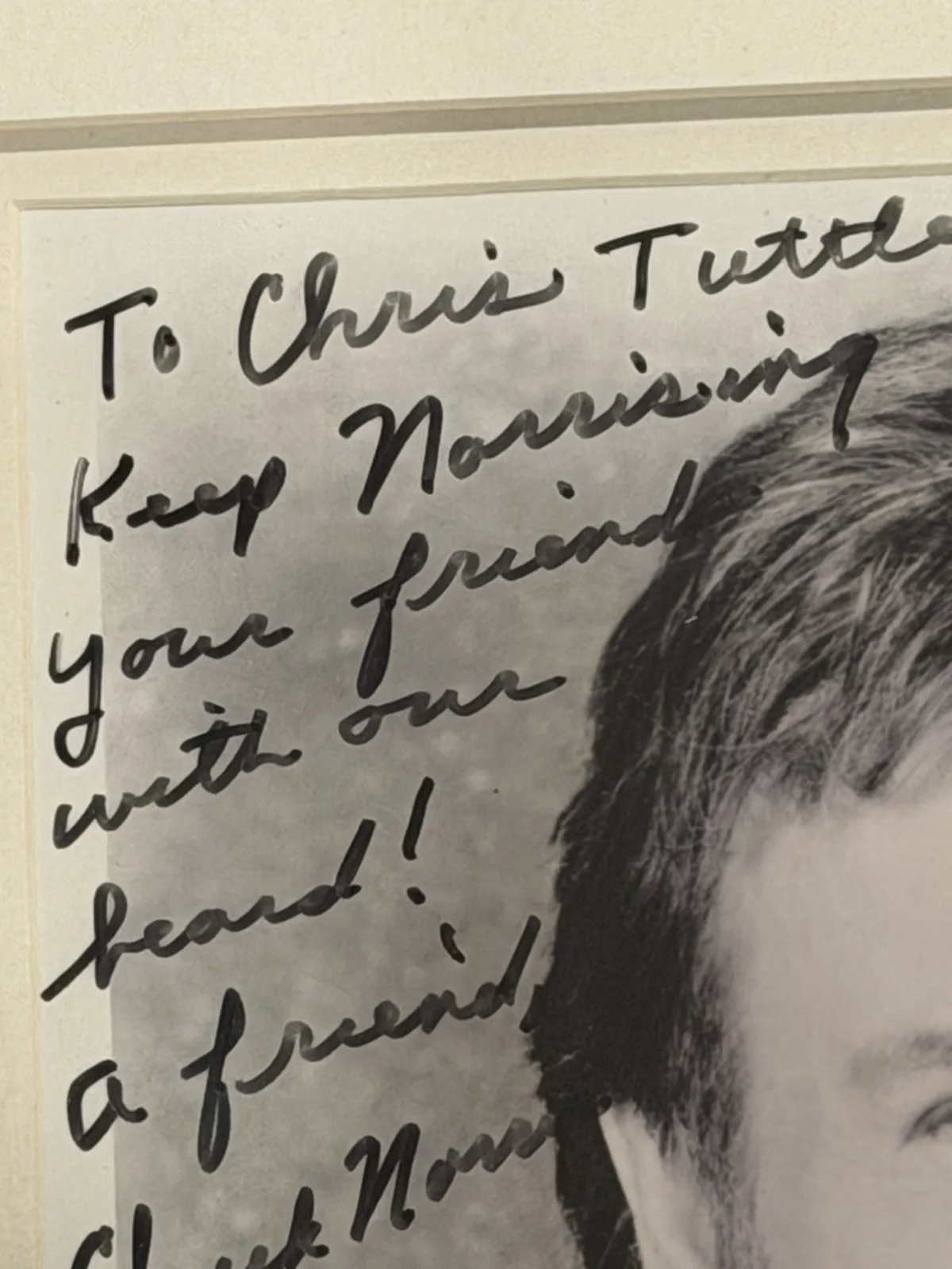 Chuck Norris Signed Autographed Framed Photo W/ Fun Personalized, image 3