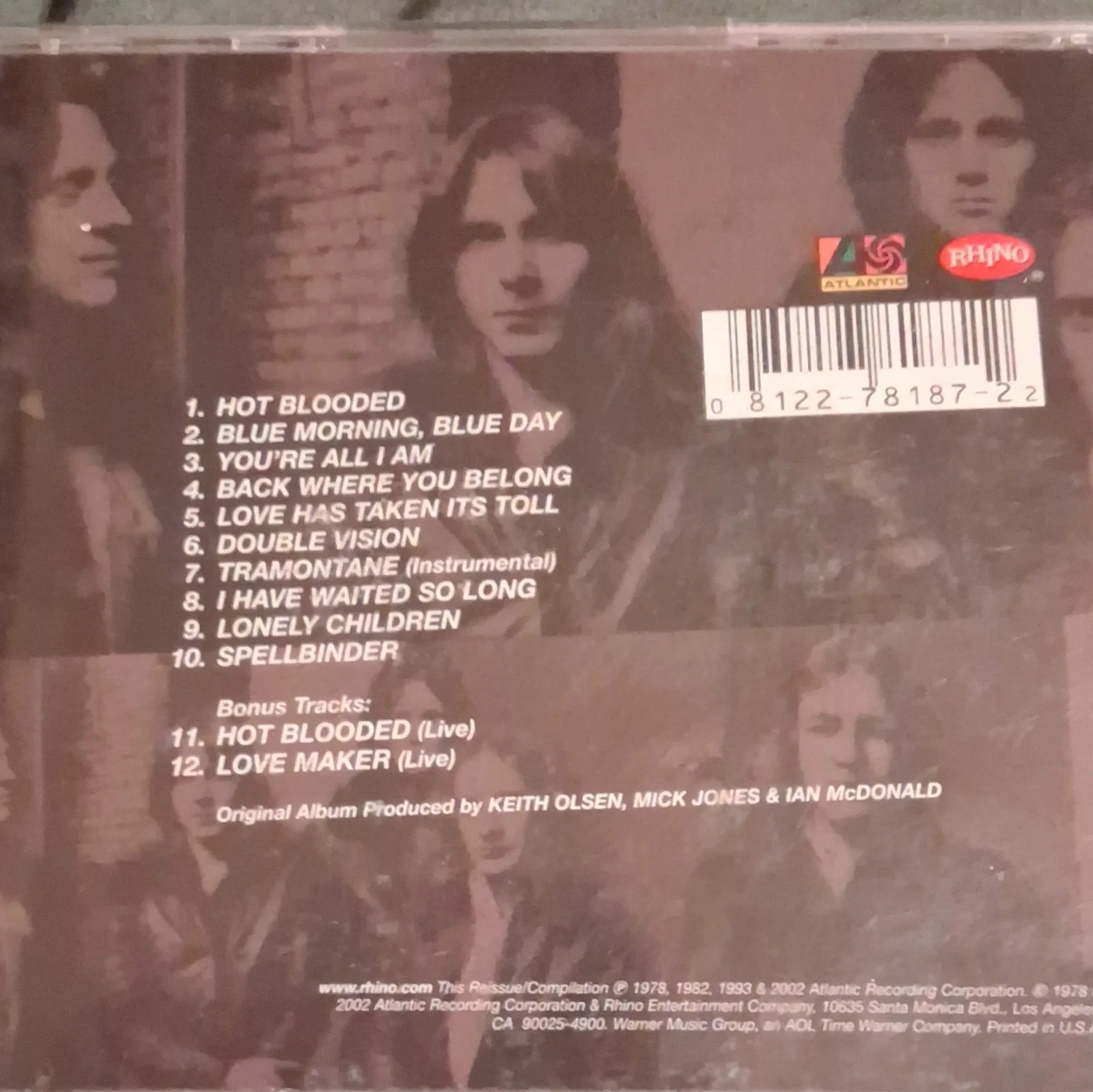 Foreigner Double Vision Signed Original Music Record Autographed signed Lou Gram, image 3