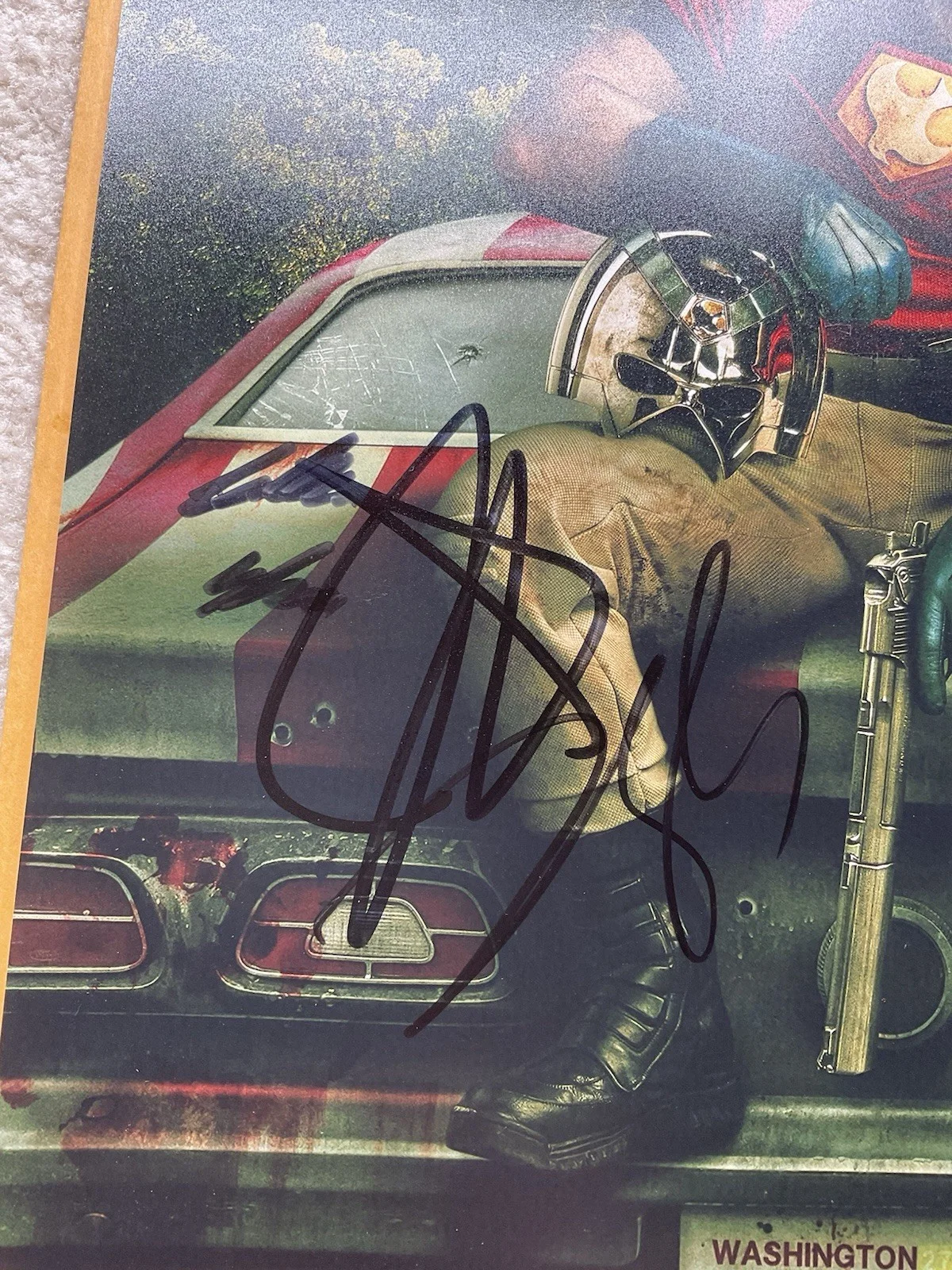 John Cena — Peacemaker signed 12x18 ACOA John Cena signed 12x18 Freddie Stroma signed photo, image 2