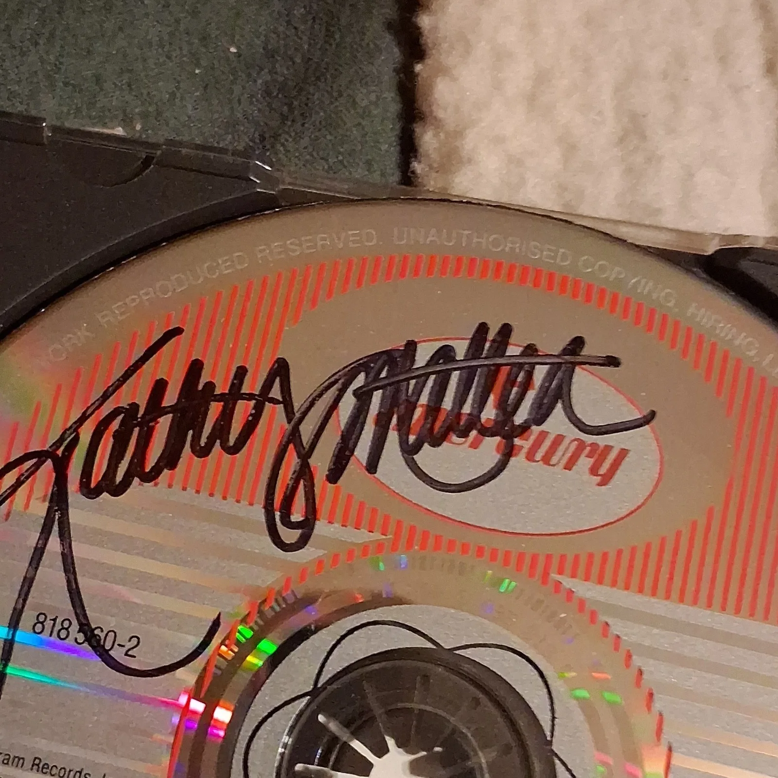 Kathy Mattea Autographed CD Album Cover & Disc Mercury 818 560-2 Music, изображение 4