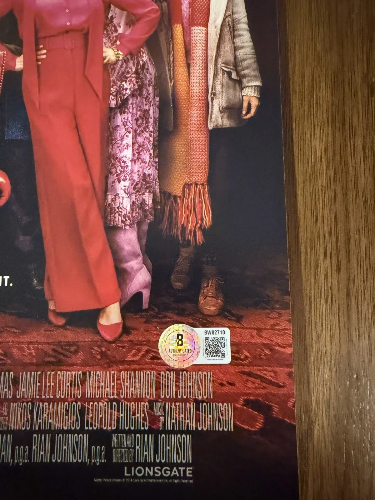 Rian Johnson ‘Knives Out’ Movie Director Signed 12x18 Photo Beckett Certified, изображение 2