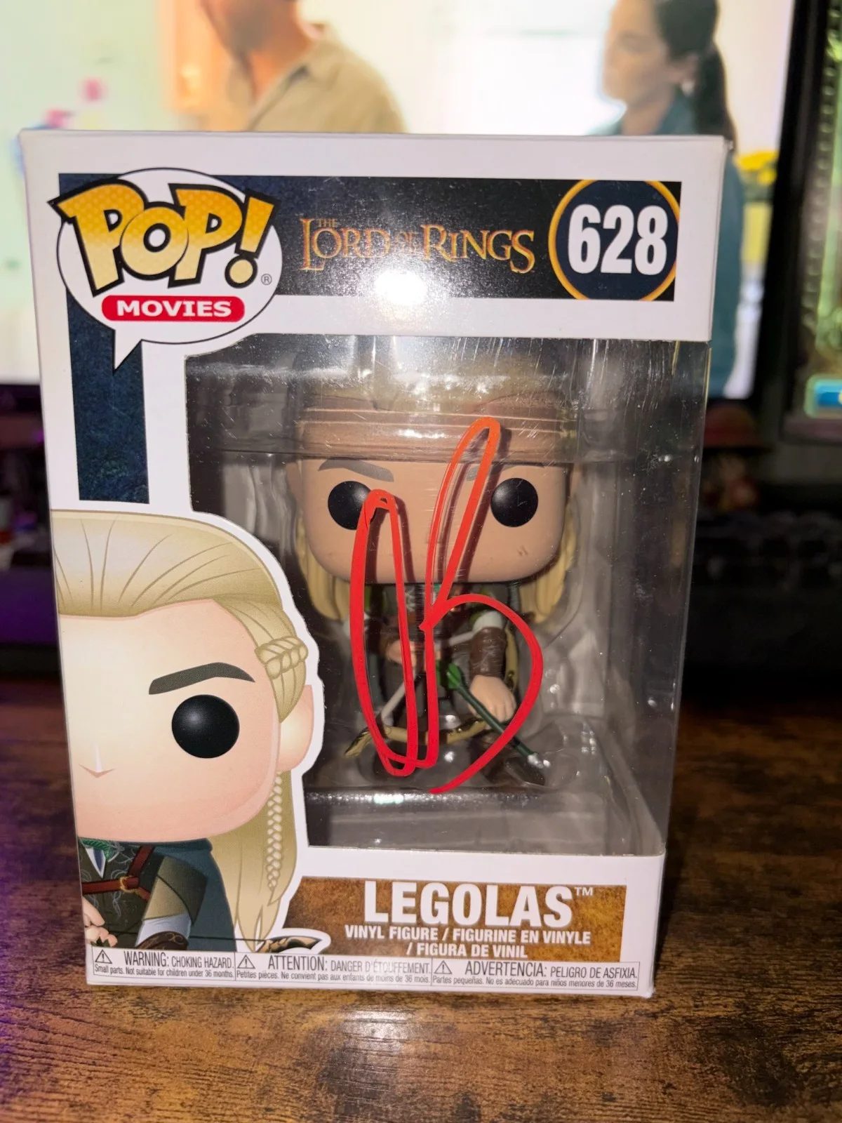 Orlando Bloom — ORLANDO BLOOM SIGNED LORD OF THE RINGS LEGOLAS FUNKO POP BAS BECKETT