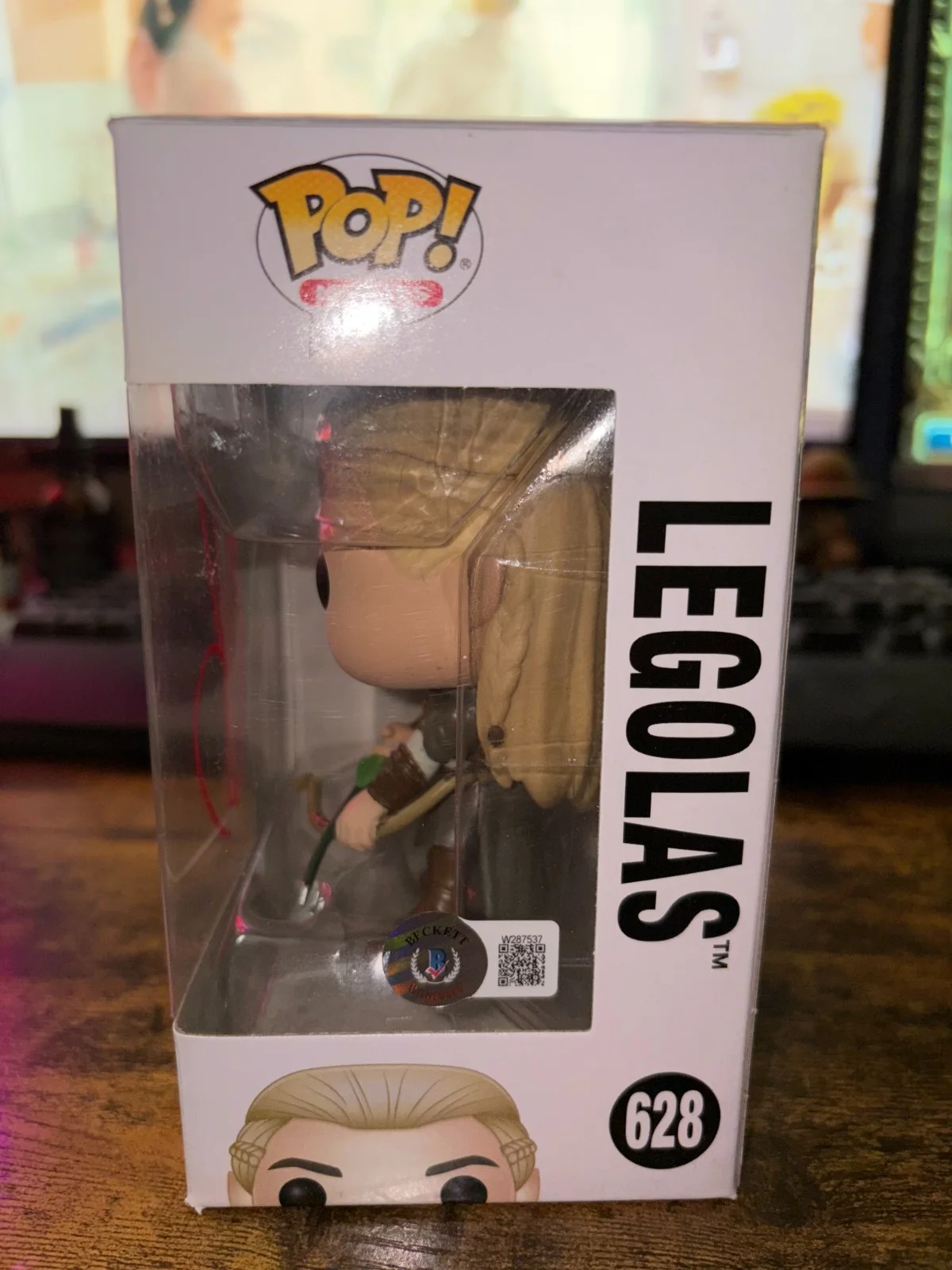 Orlando Bloom — ORLANDO BLOOM SIGNED LORD OF THE RINGS LEGOLAS FUNKO POP BAS BECKETT, image 2