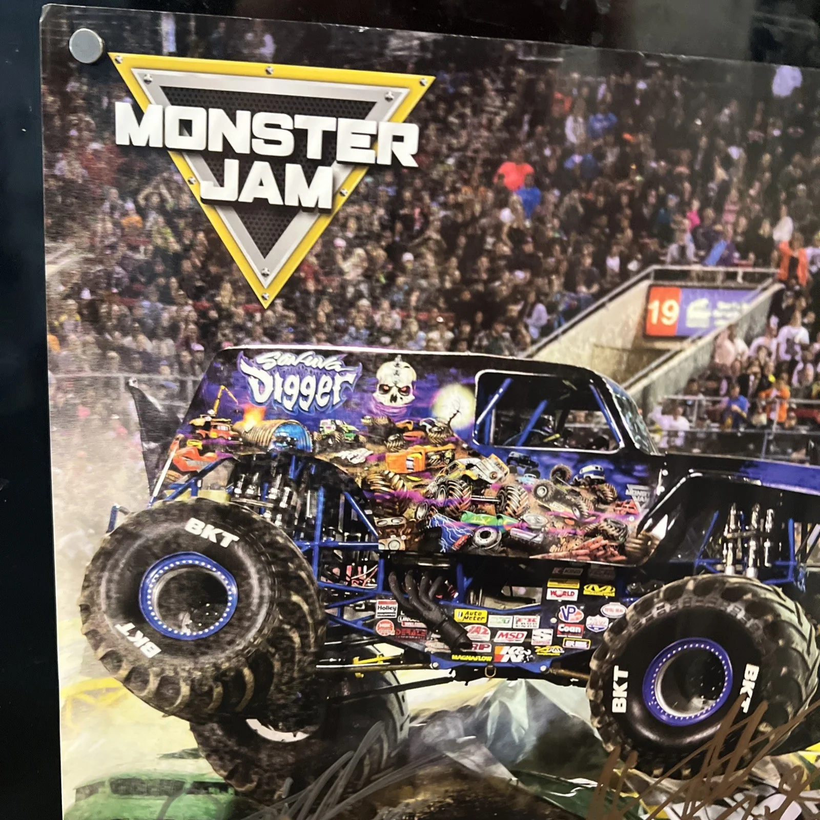 Grave digger team signed Autograph poster memorabilia 24” x 18”, image 3