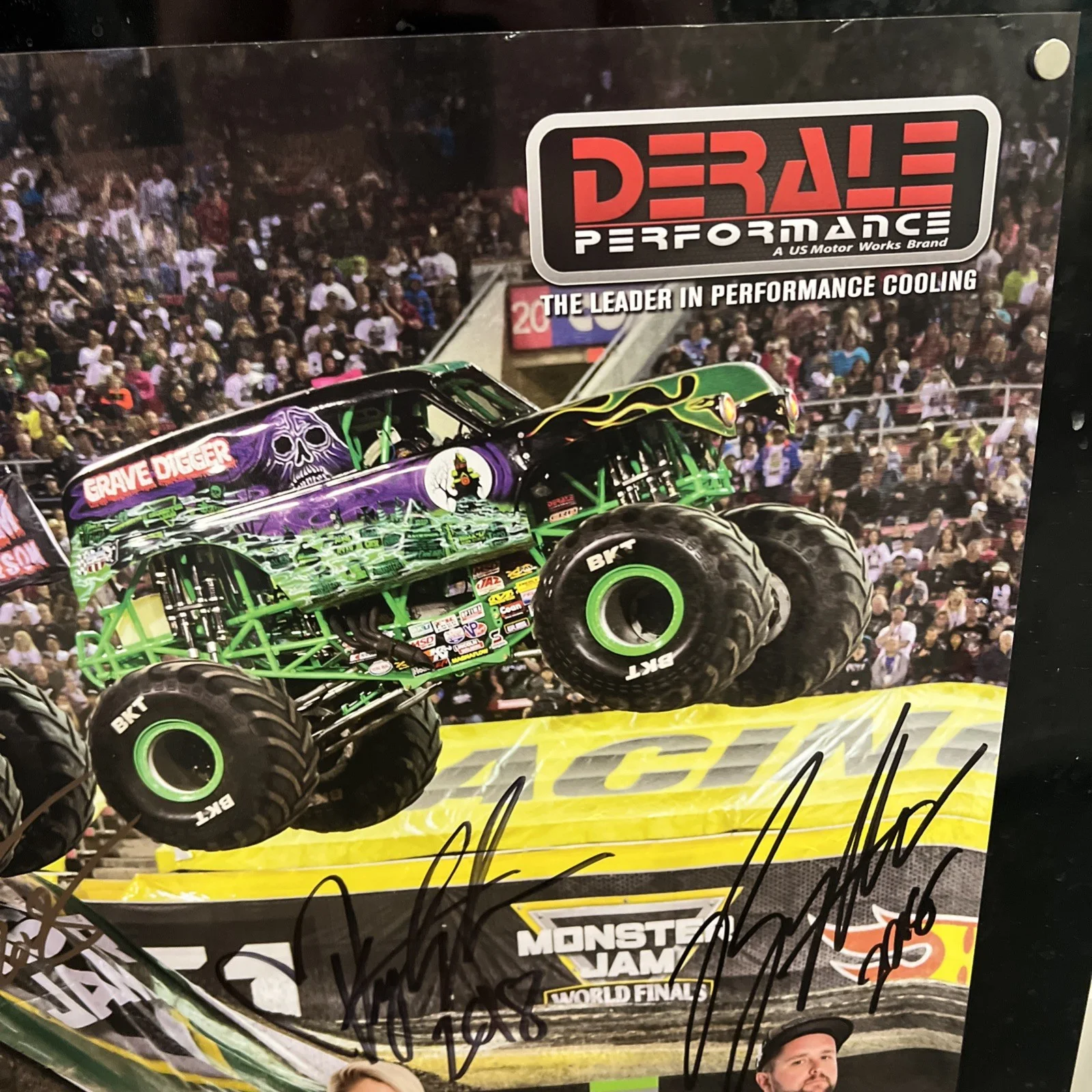 Grave digger team signed Autograph poster memorabilia 24” x 18”, image 5