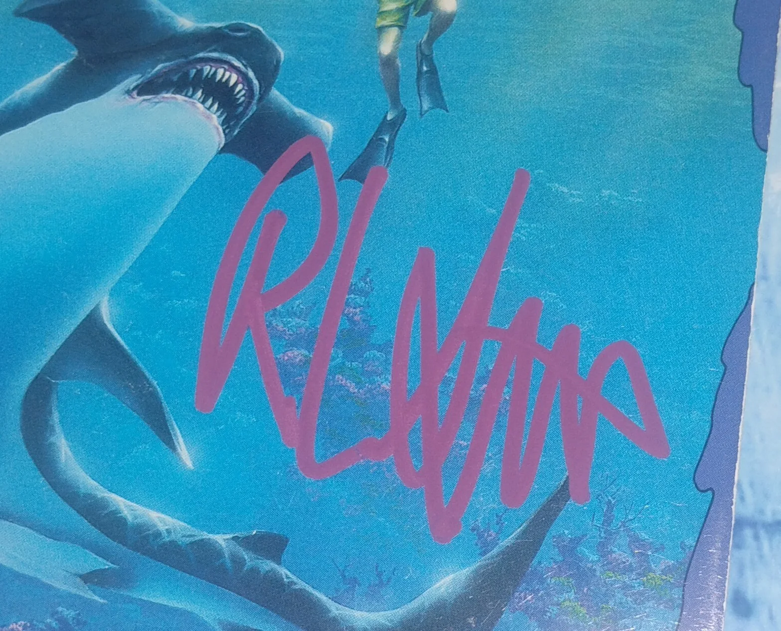 RL Stine Hand Signed Goosebumps Book COA Deep Trouble NO US TARIFFS, image 3