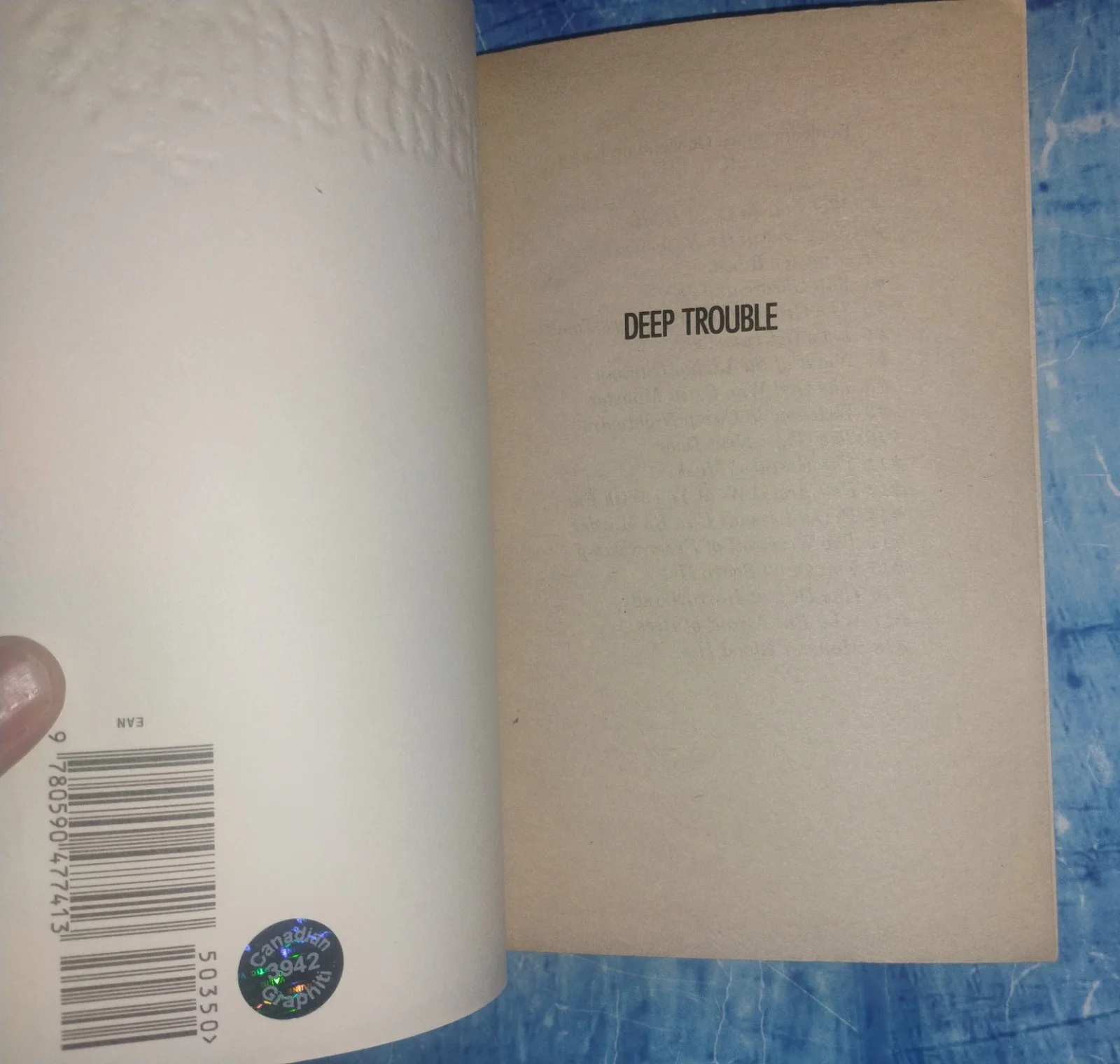 RL Stine Hand Signed Goosebumps Book COA Deep Trouble NO US TARIFFS, image 4